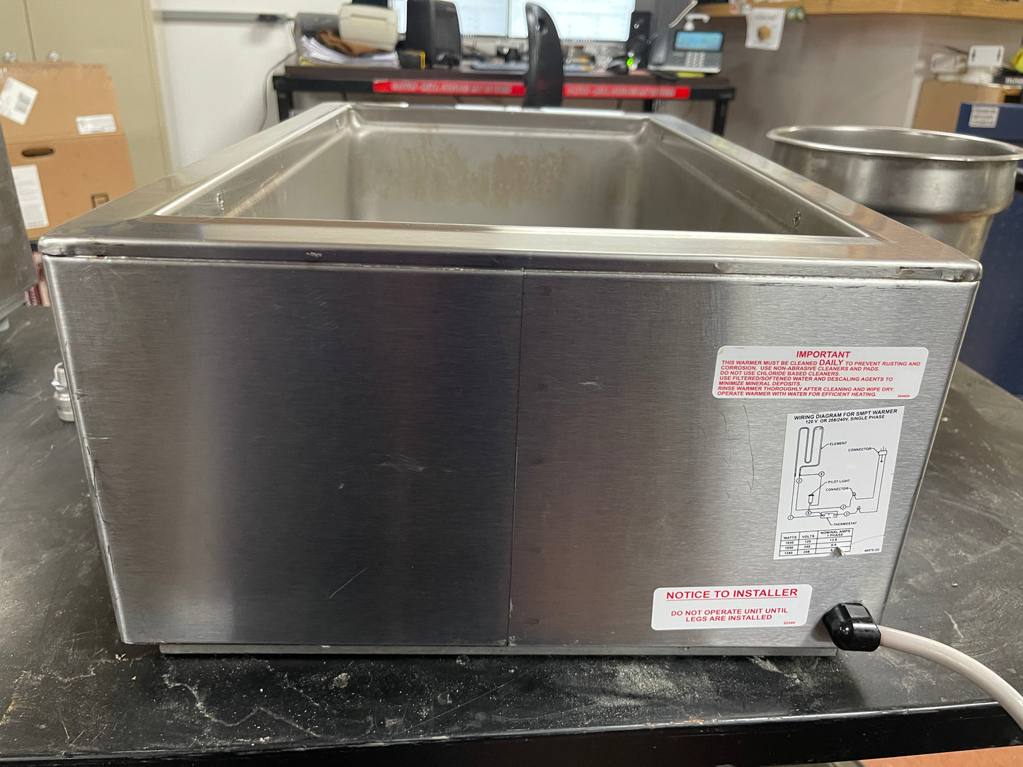 Used Wells SMPT Stainless Countertop Wet/Dry Food Warmer 120V 1650W