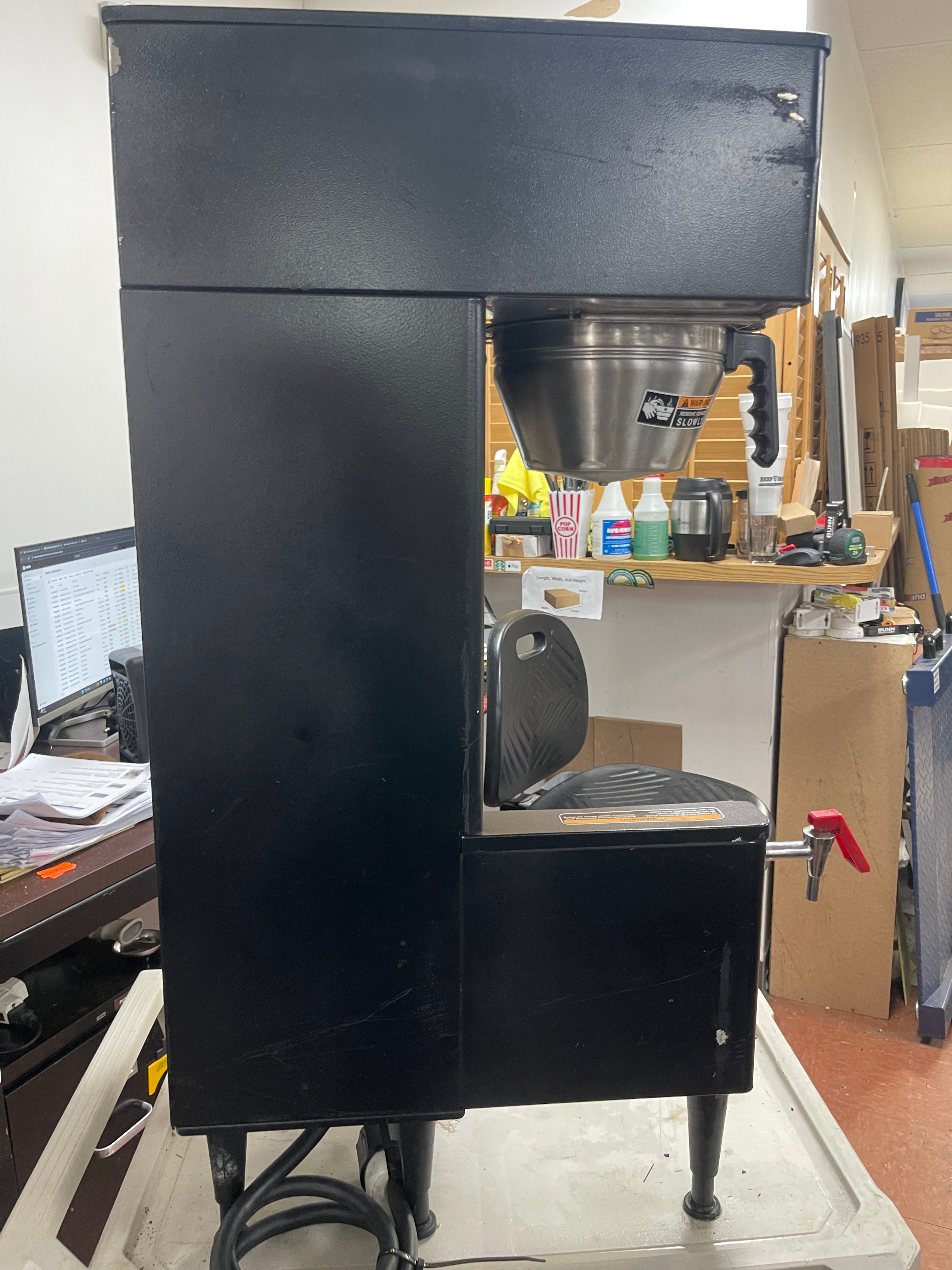 Used Bunn 34800.0004 BrewWISE Black Single ThermoFresh DBC Coffee Brewer - 120/240V