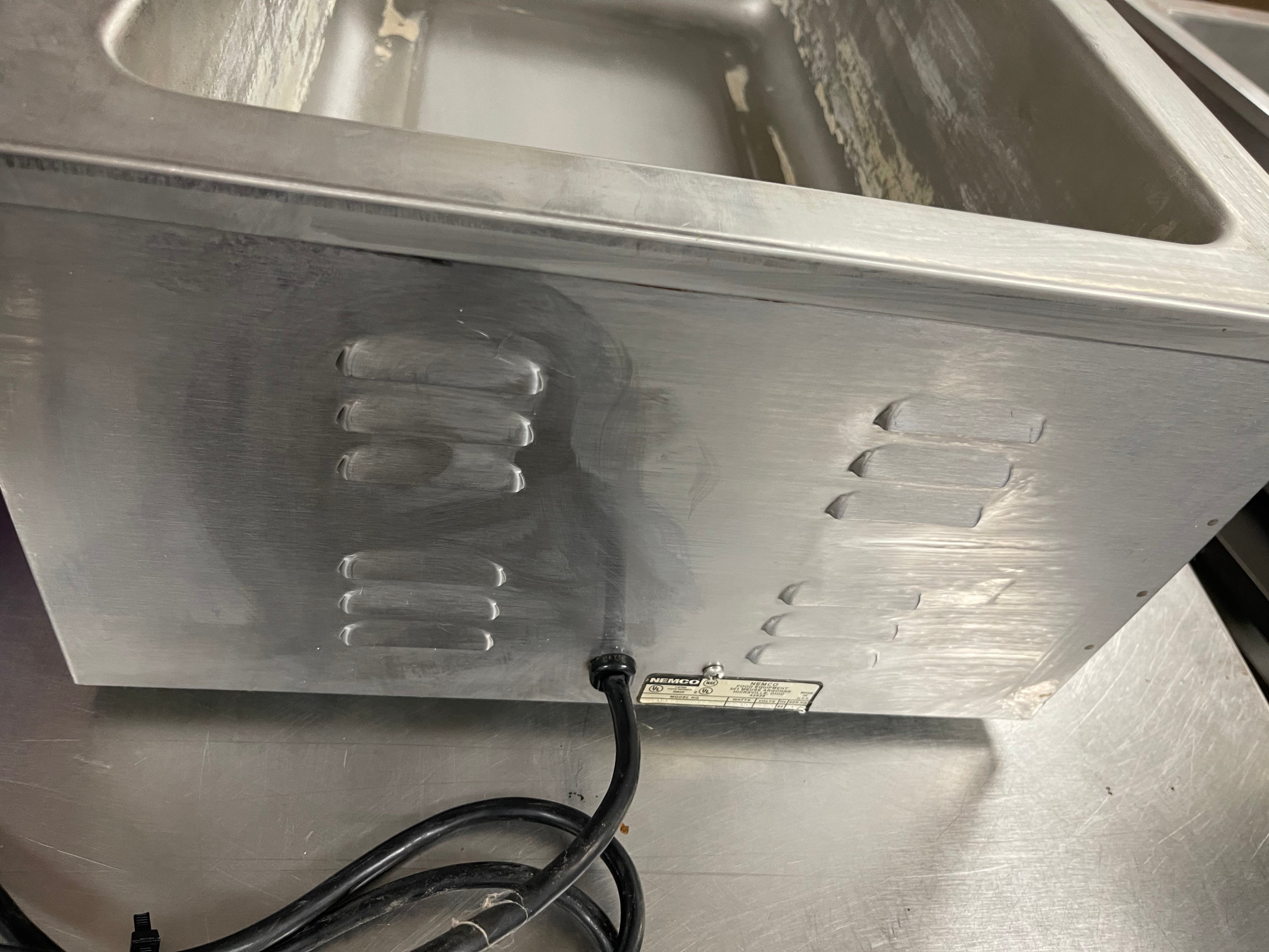 Used Nemco 6055A 12" x 20" Stainless Countertop Food Warmer - 120V, 1200W