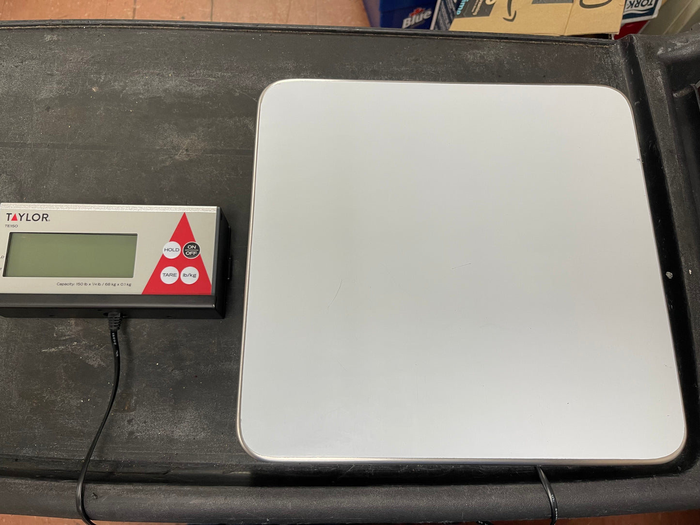 Used Taylor TE150 150 lb. Digital Receiving Scale with Remote Display