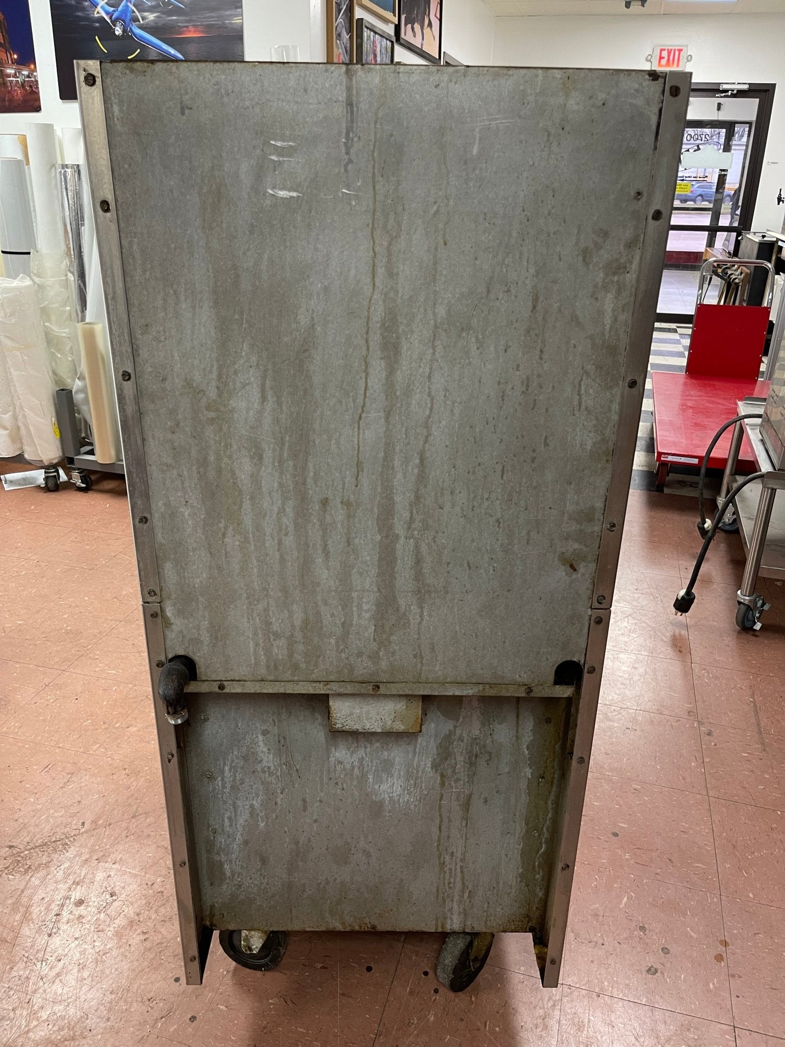 Used U.S. Range Natural Gas 2 Burner 24" Range with 12" Flat Top Griddle and Oven - Falcon Restaurant Supply - 9