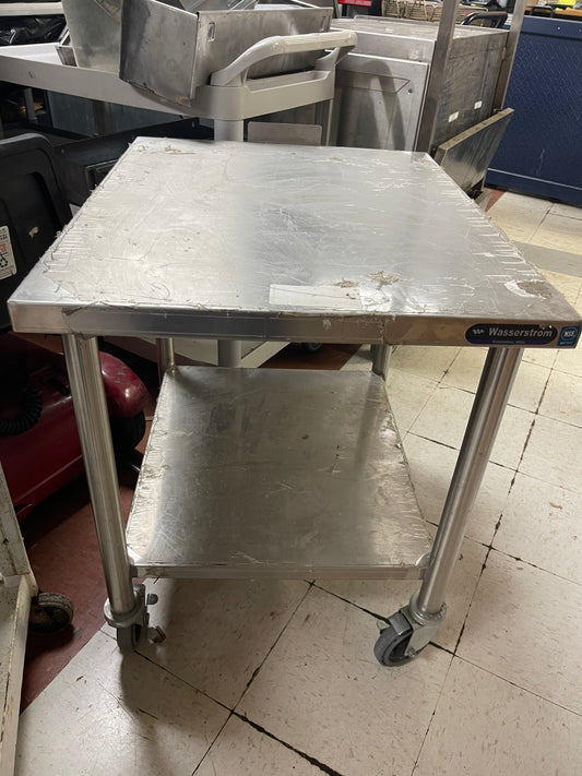 24" x 30" Stainless Steel Equipment Stand With Casters - SS296