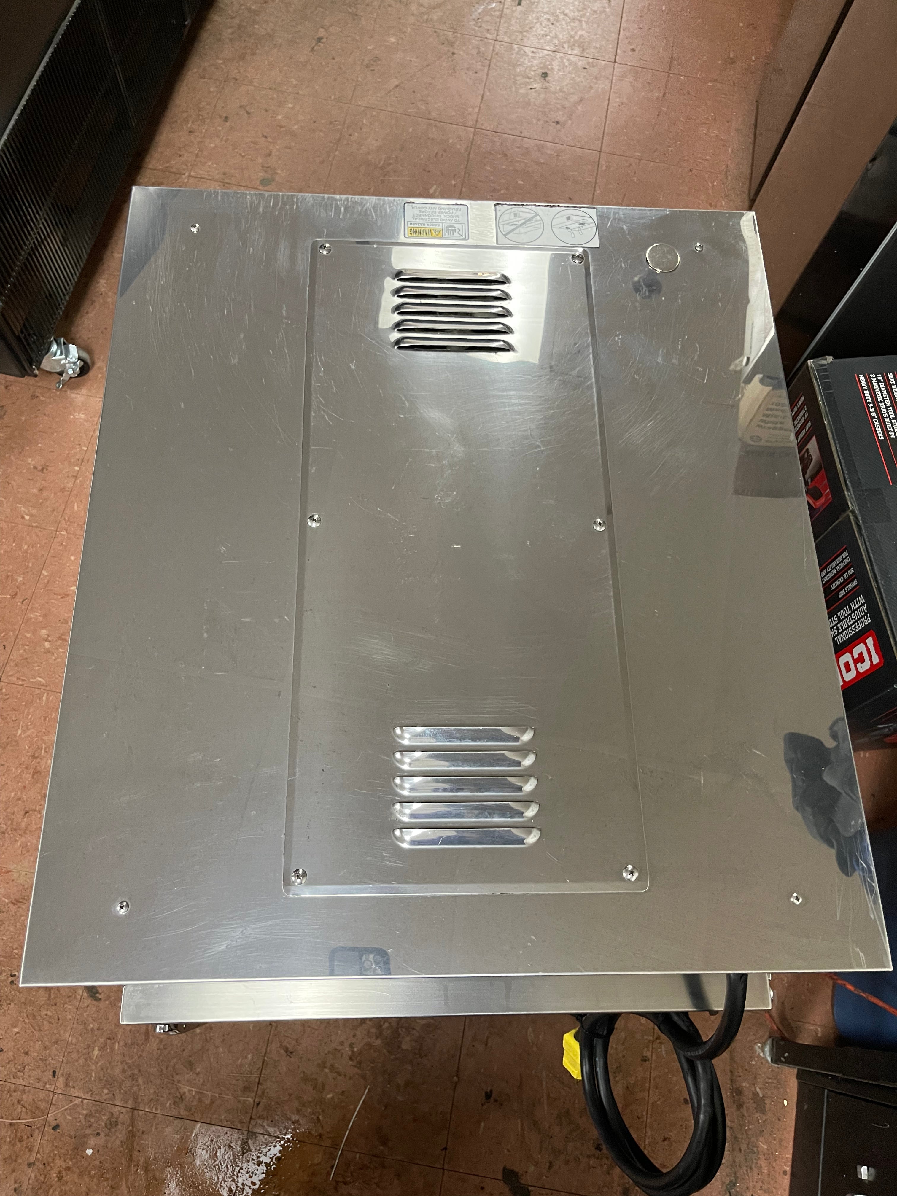 Used Henny Penny HC-903 CDT Heated Holding Pass Thru Cabinet with Flip Doors and Timers 120V