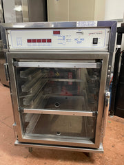 Used Henny Penny HC-903 CDT Heated Holding Pass Thru Cabinet with Flip Doors and Timers 120V
