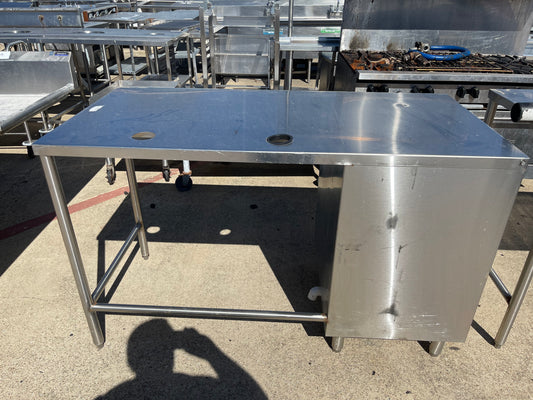 Used 61" Stainless Steel Drink Station Table - SS299