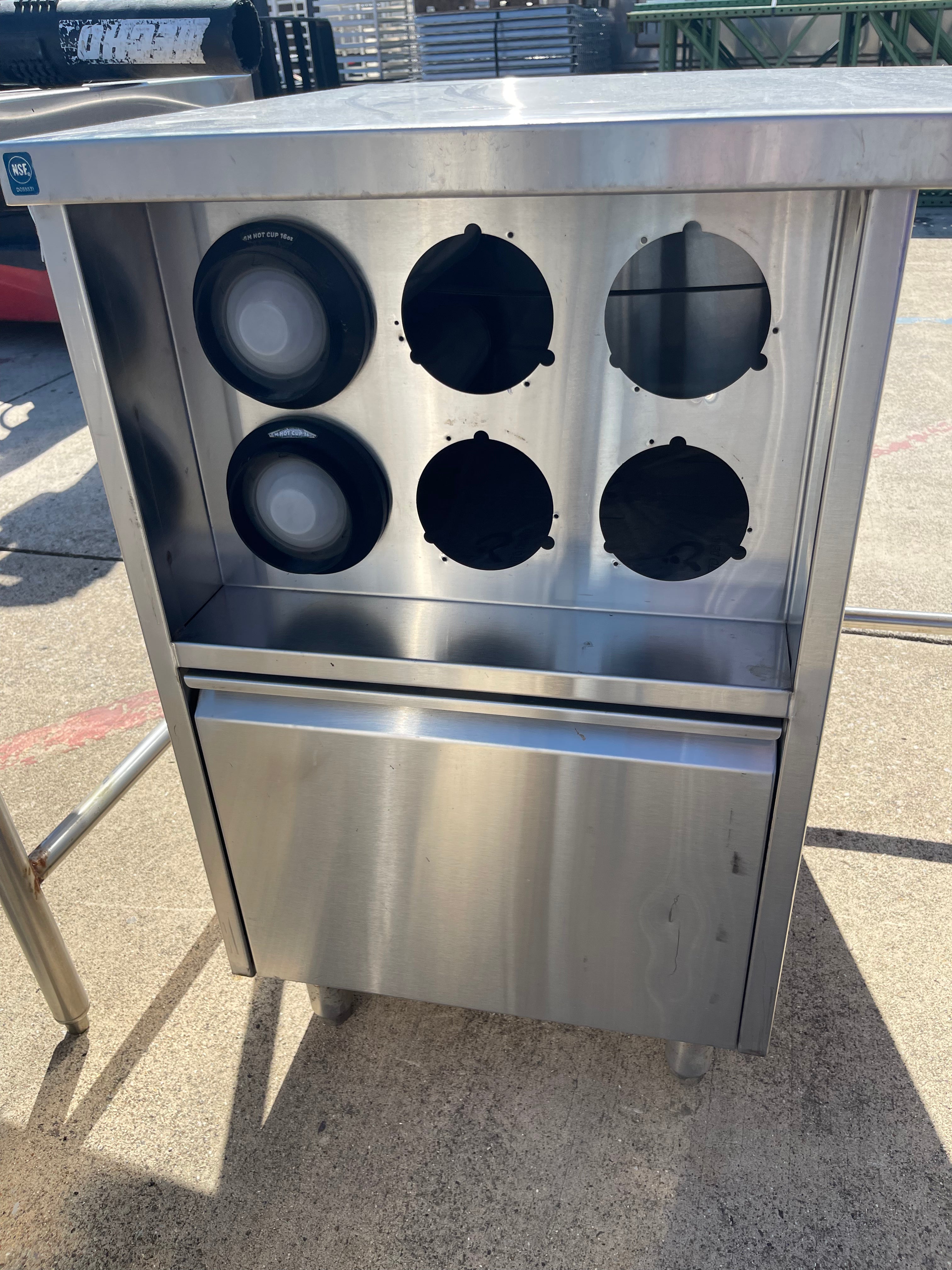 Used 61" Stainless Steel Drink Station Table - SS299