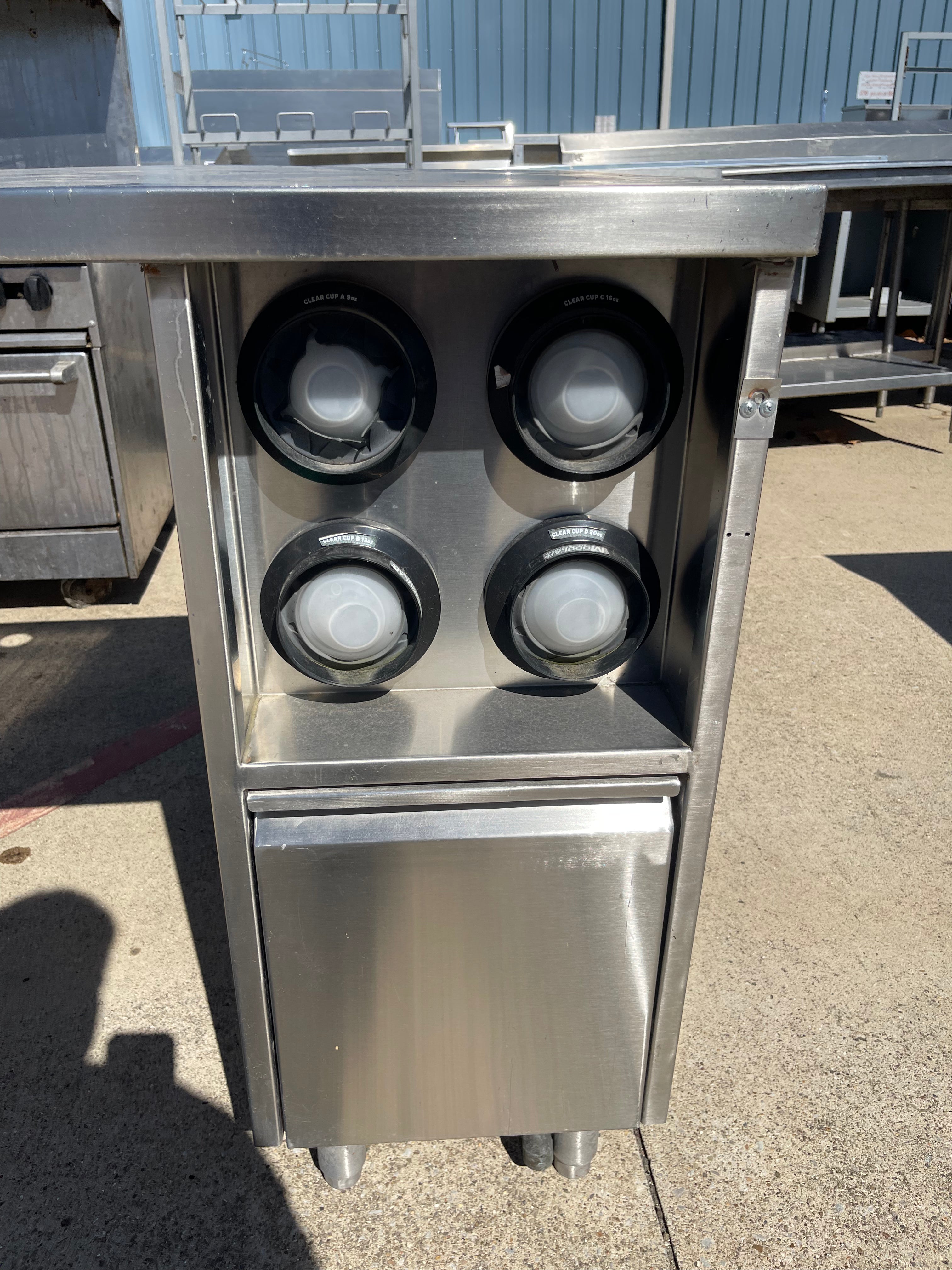 Used 74" Stainless Steel Drink Station Table - SS300