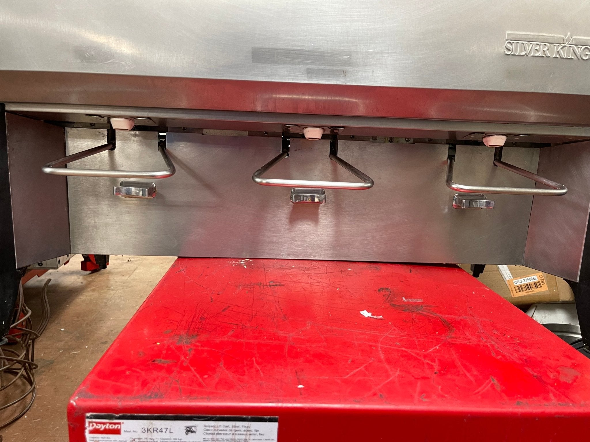 Used Silver King Majestic Refrigerated Milk Dispenser Triple Valve 120V SK15MAJ - Falcon Restaurant Supply - 6