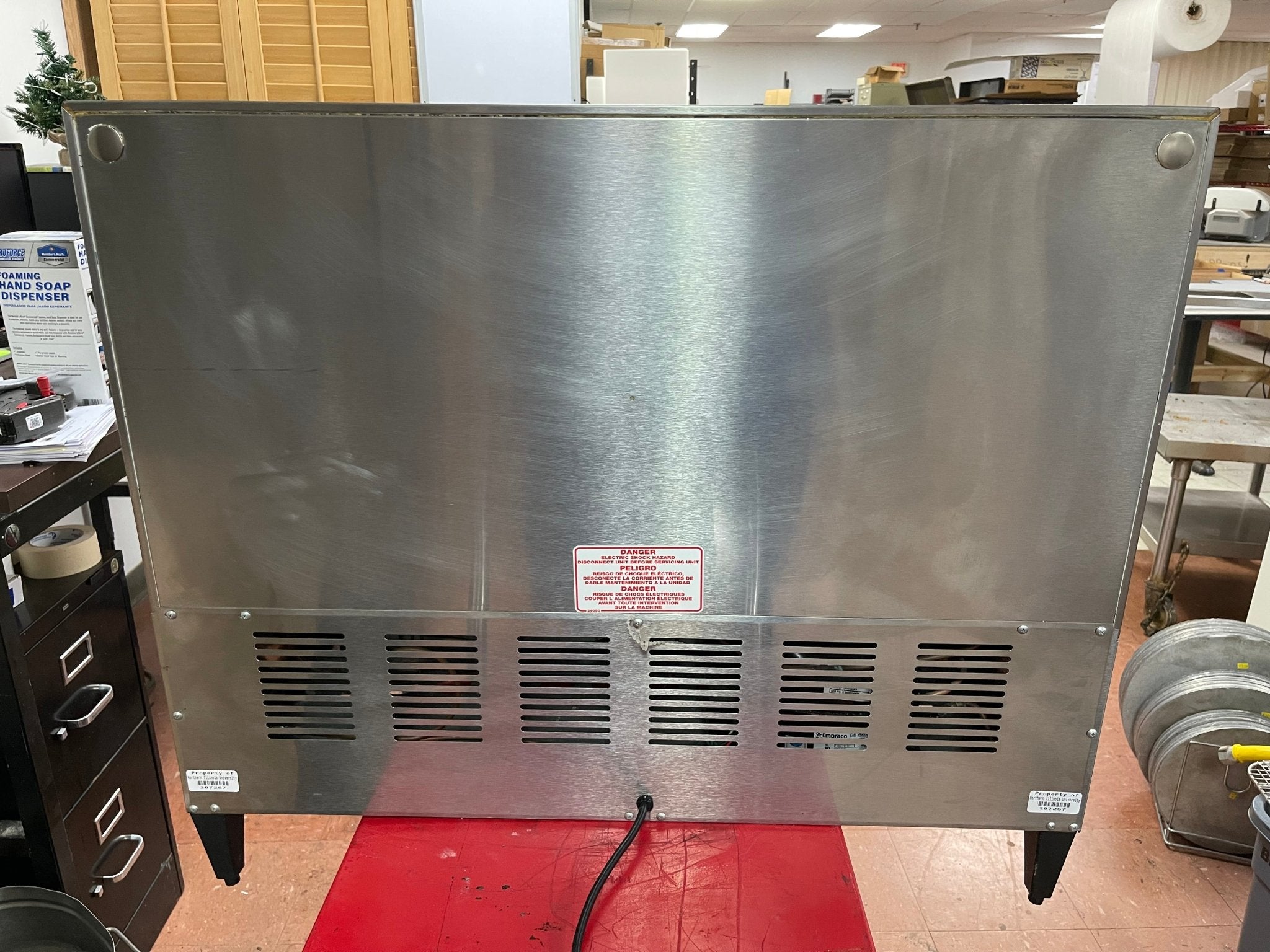 Used Silver King Majestic Refrigerated Milk Dispenser Triple Valve 120V SK15MAJ - Falcon Restaurant Supply - 8