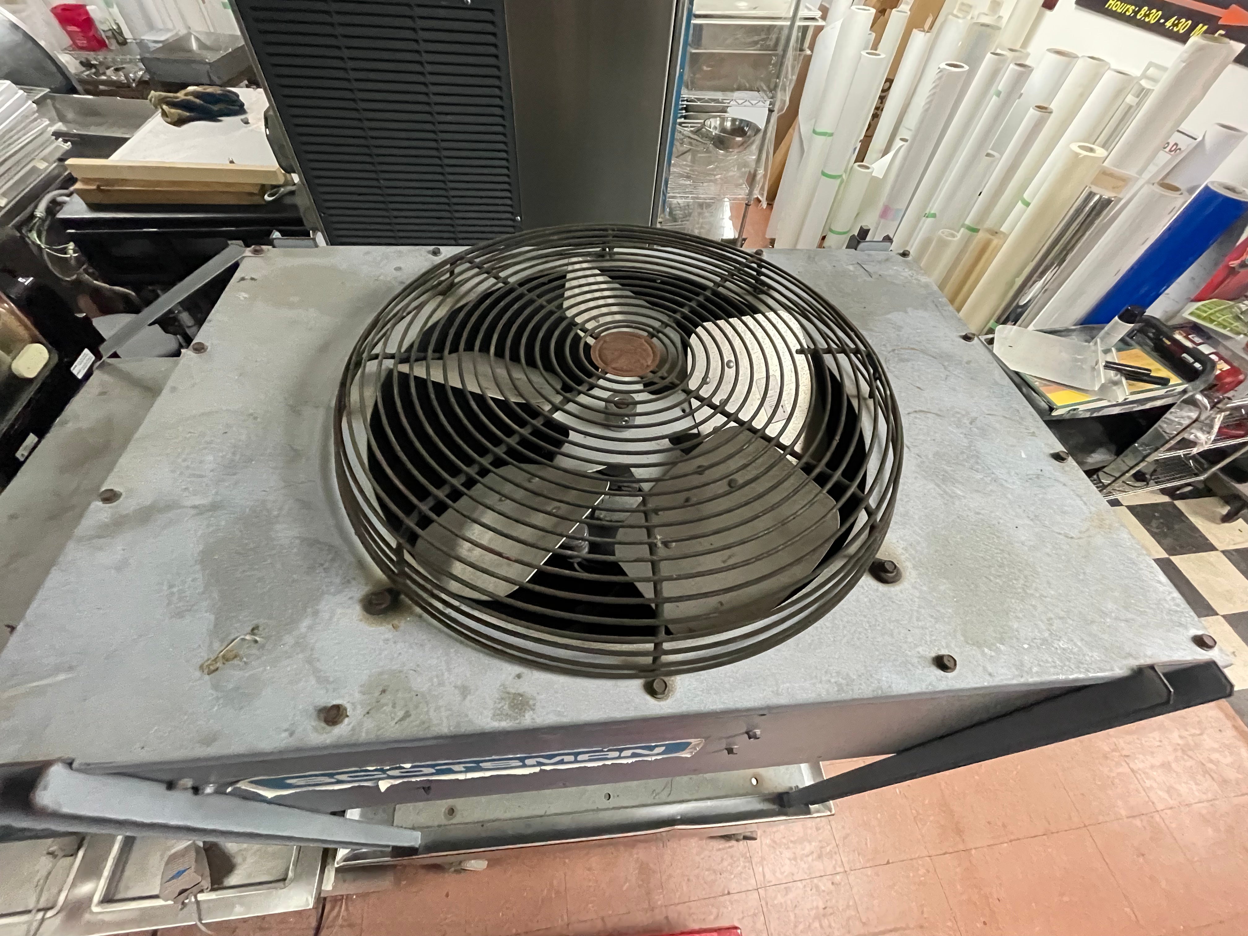 Used 21" Scotsman NME654RS-1B 615lb Nugget Ice Machine 115V with Condenser As-Is