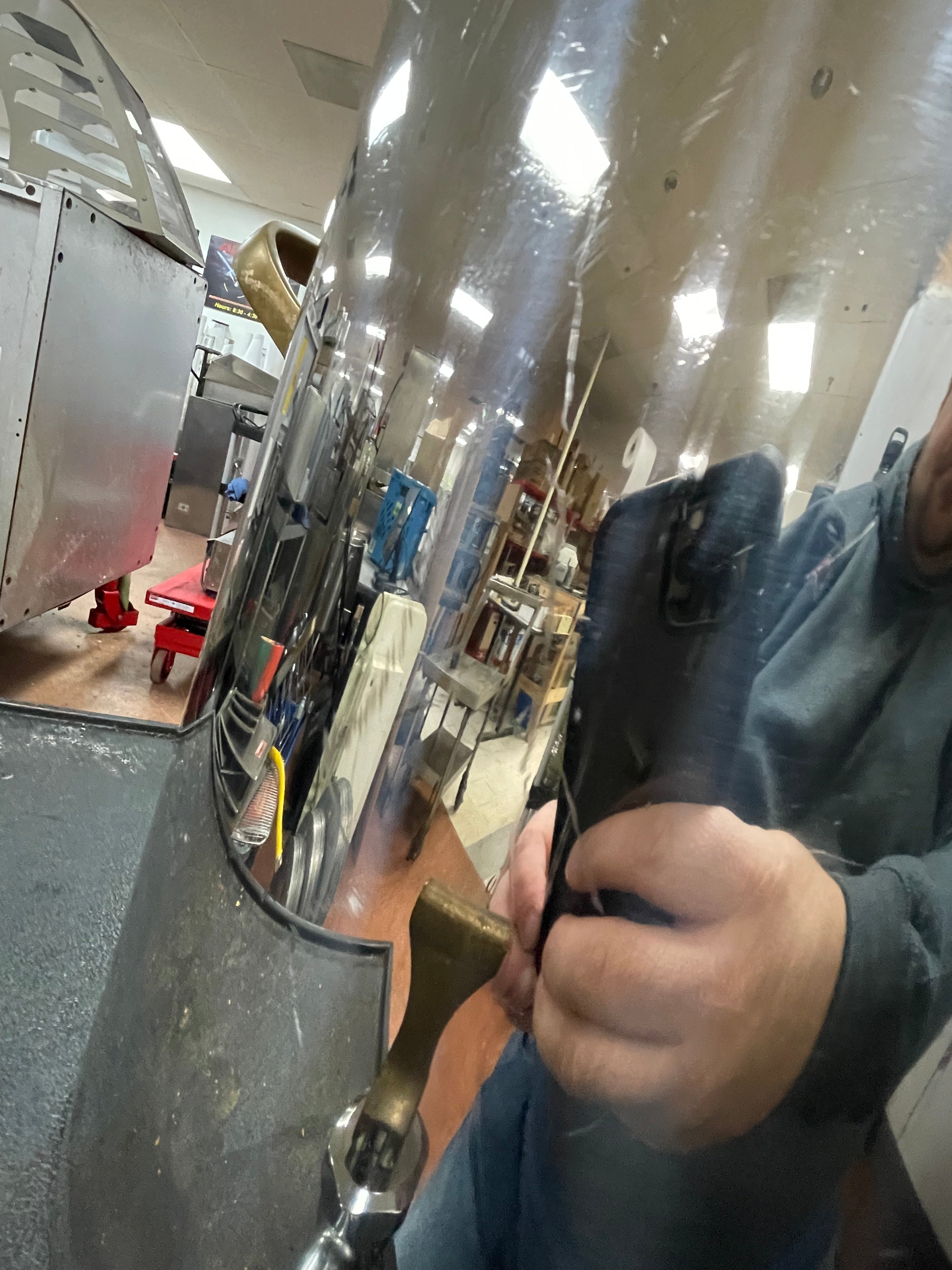 Used Eastern Stainless Steel/Brass Accents Insulated Beverage Coffee/Tea Urn 3 Gallon