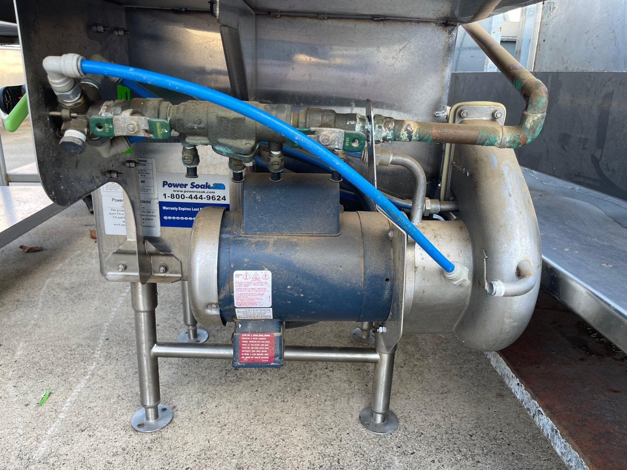 Used 112" 4 Compartment Commercial Stainless Sink with Twist Drains and Power Soak - SS14 - Falcon Restaurant Supply - 4