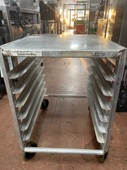 Used 21"x26" 6 Pan Rack Aluminum Equipment Stand - SS305