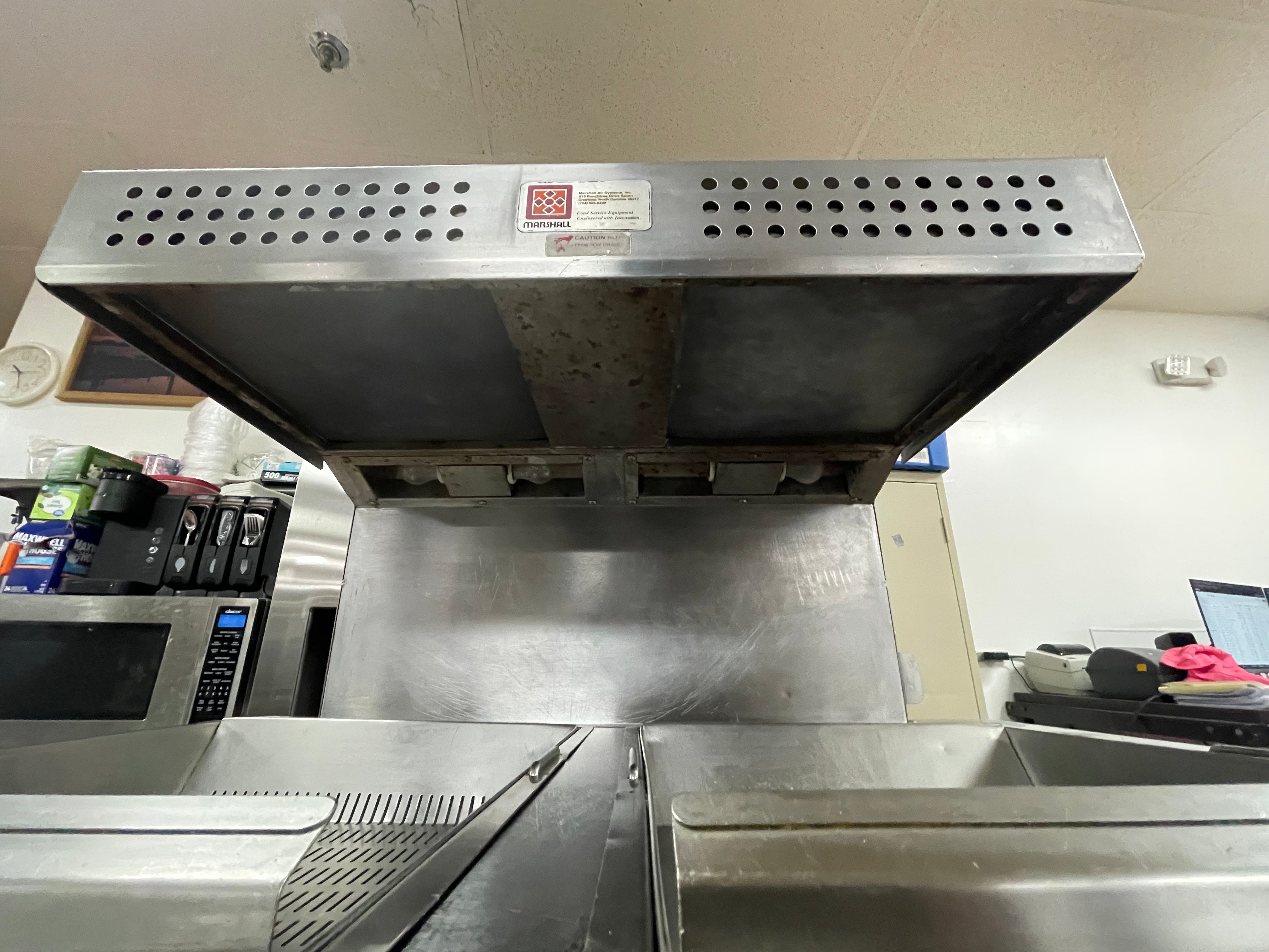 Used Marshall 145486SS Commercial Stainless Steel Deep Fryer Warming Dump Station 120V