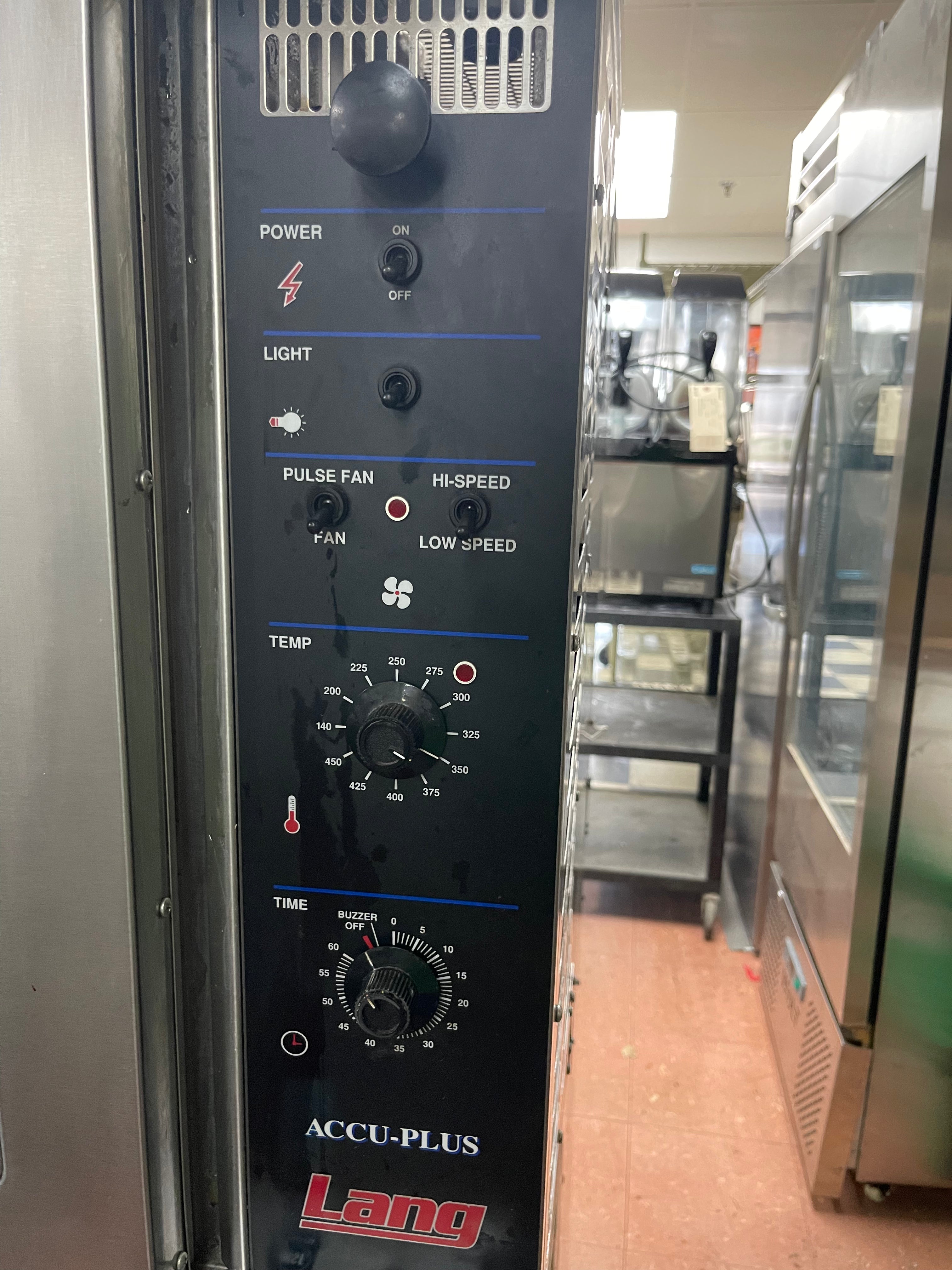 Used Lang ECCO-AP Double Deck Full Size Electric Convection Oven 480V 3PH As-Is