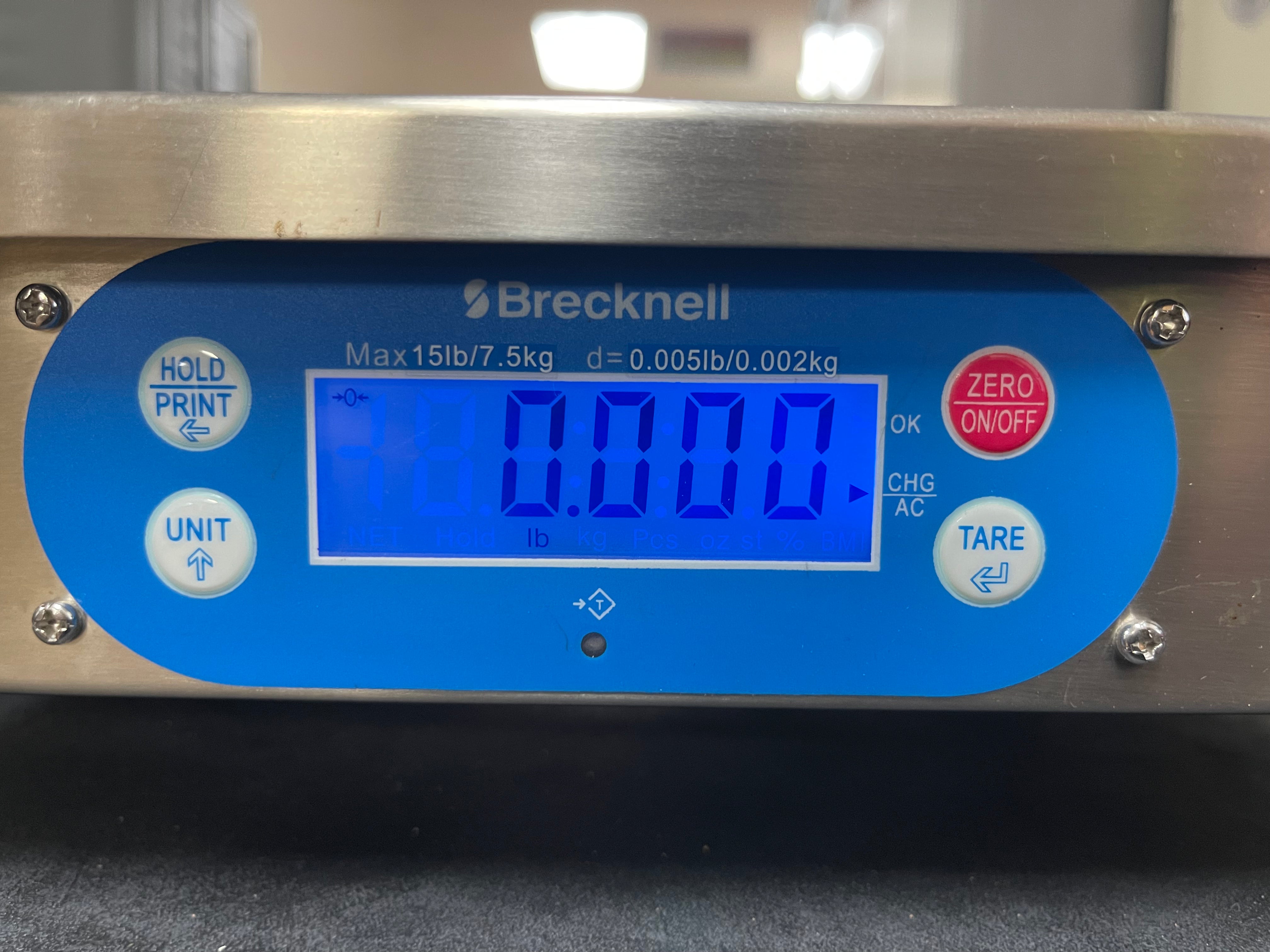 Used Brecknell 6720U POS Retail Checkout 15lb Stainless Deli Grocery Scale