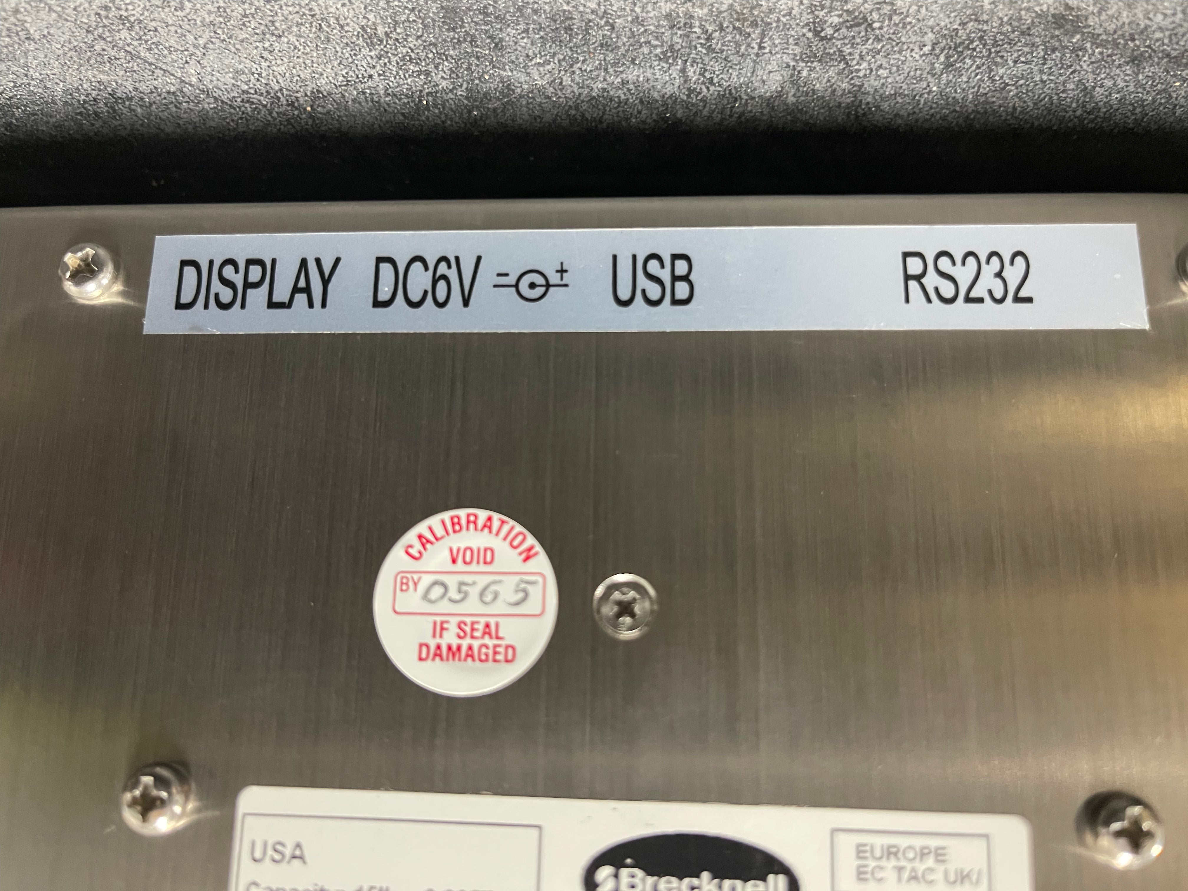 Used Brecknell 6720U POS Retail Checkout 15lb Stainless Deli Grocery Scale