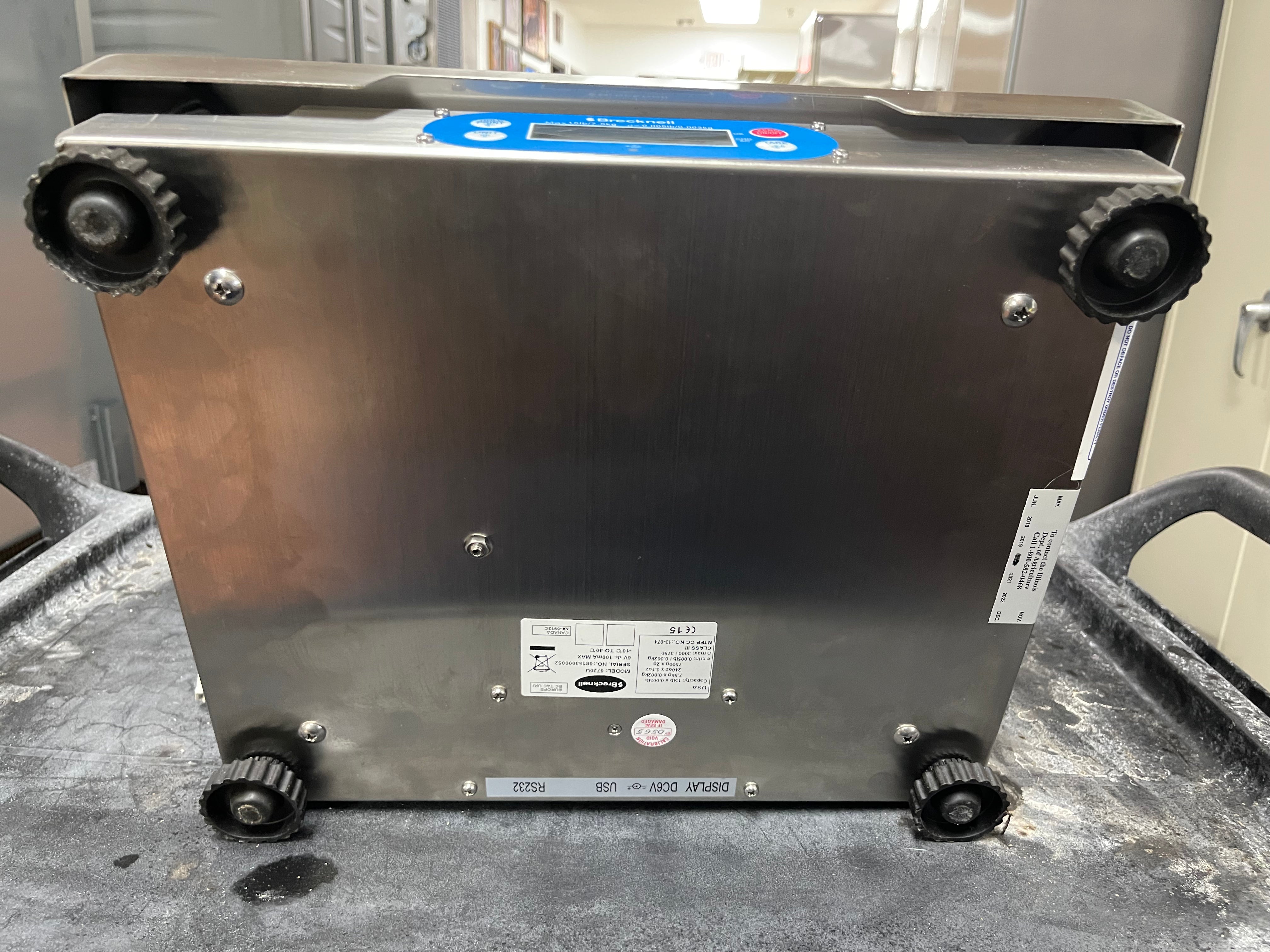 Used Brecknell 6720U POS Retail Checkout 15lb Stainless Deli Grocery Scale