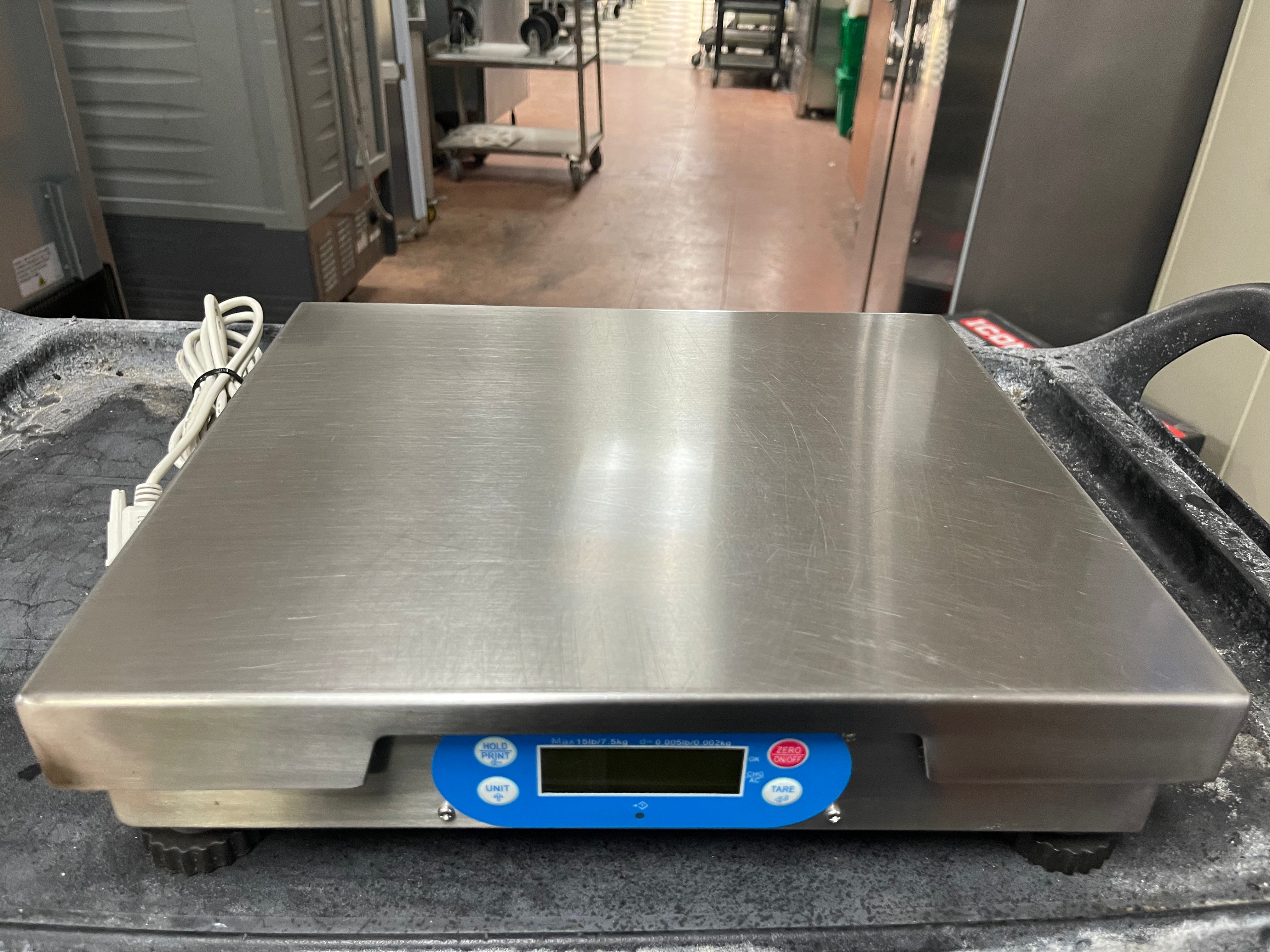 Used Brecknell 6720U POS Retail Checkout 15lb Stainless Deli Grocery Scale