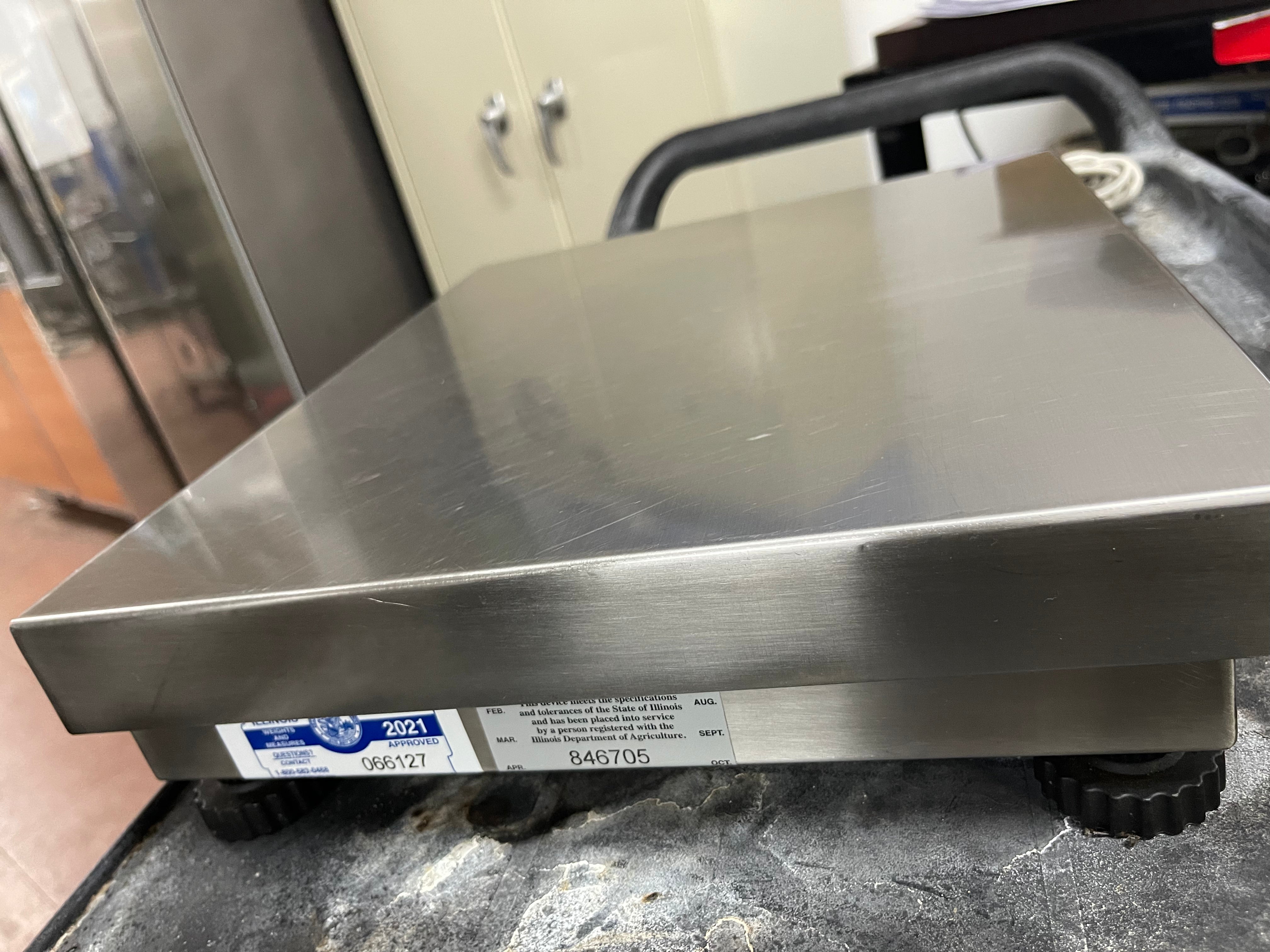 Used Brecknell 6720U POS Retail Checkout 15lb Stainless Deli Grocery Scale
