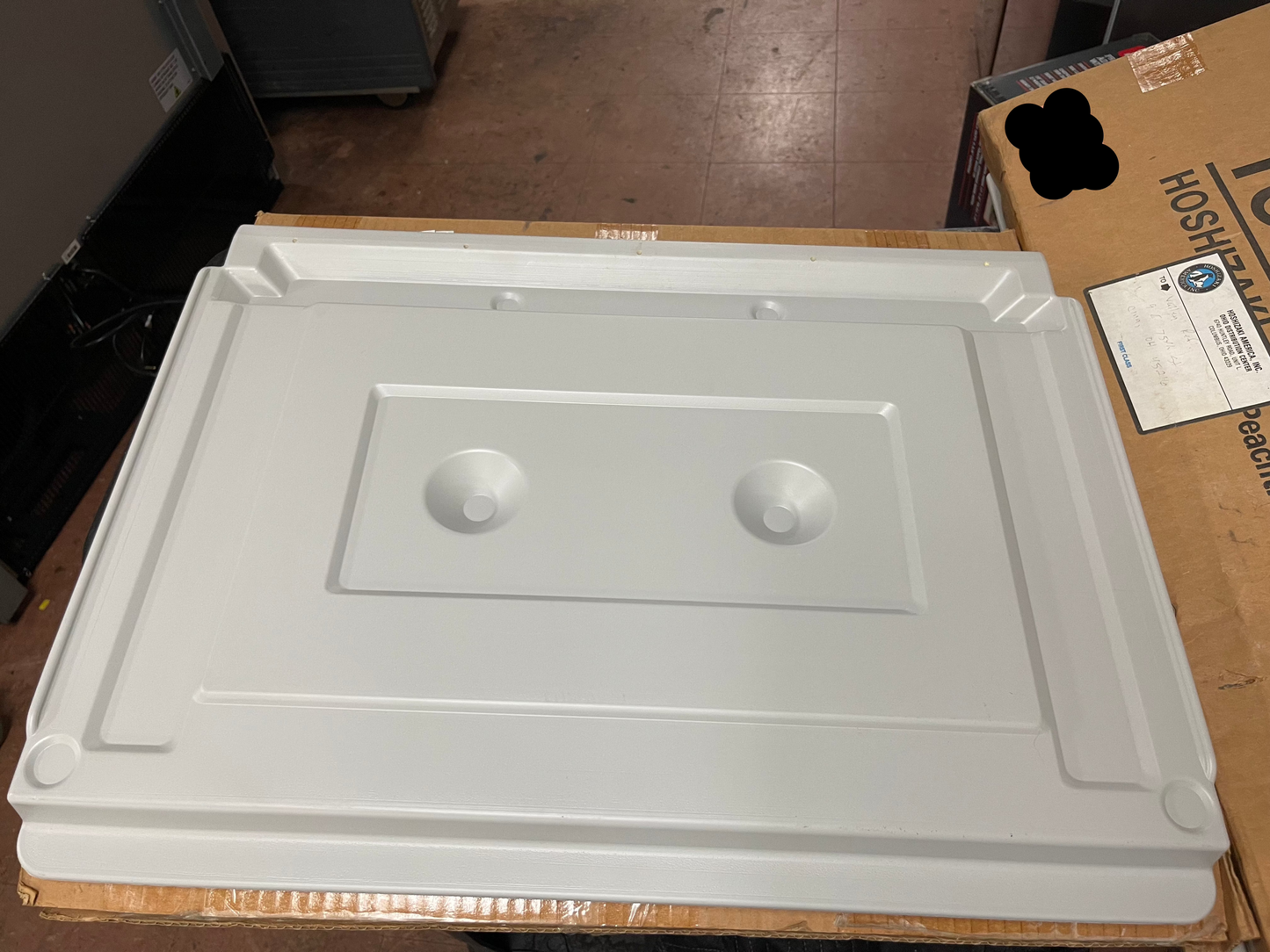 New Hoshizaki B-300 Ice Maker Bin Gray Replacement Door with Hinges