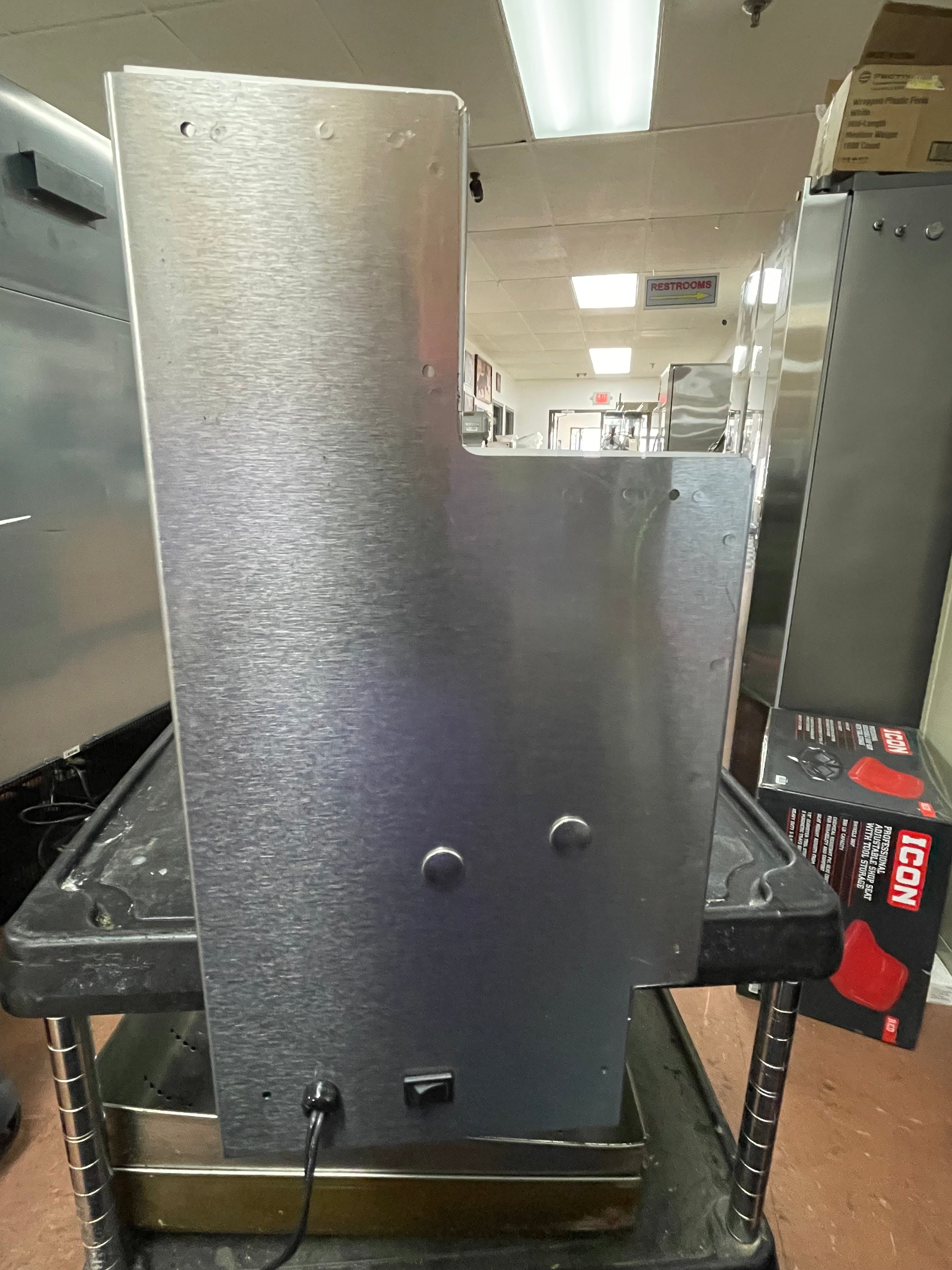 Used 36" Perlick LMDS2-36L 2 Tier White Led Lighted Liquor Bottle Display 120V