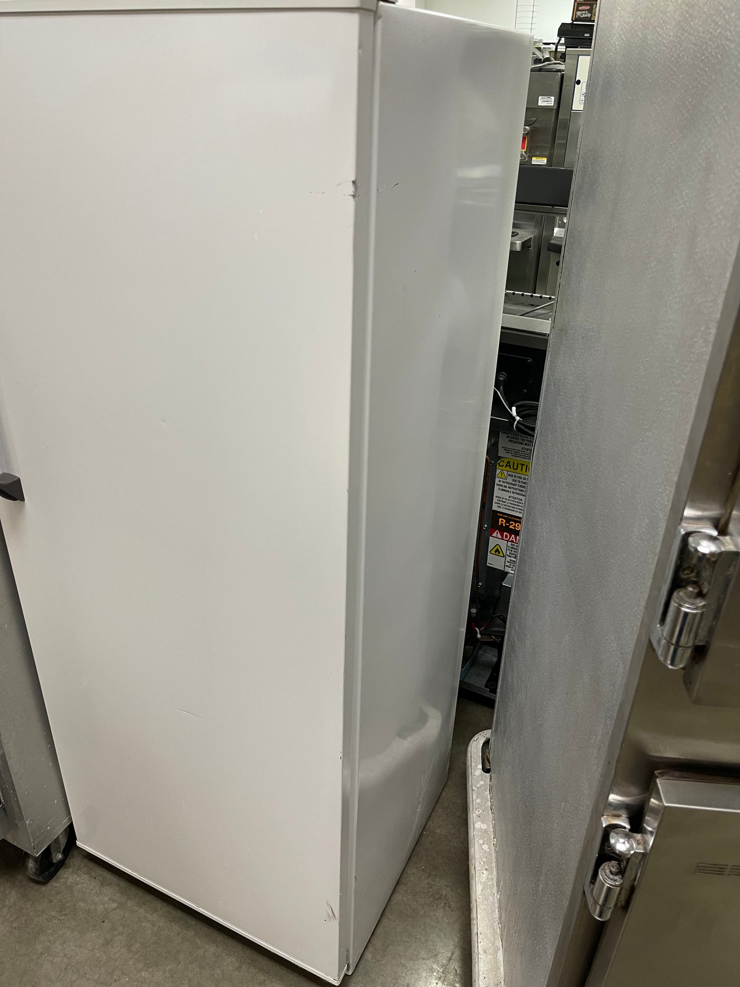 Used GE Single Door White Refrigerator with Freezer 120V