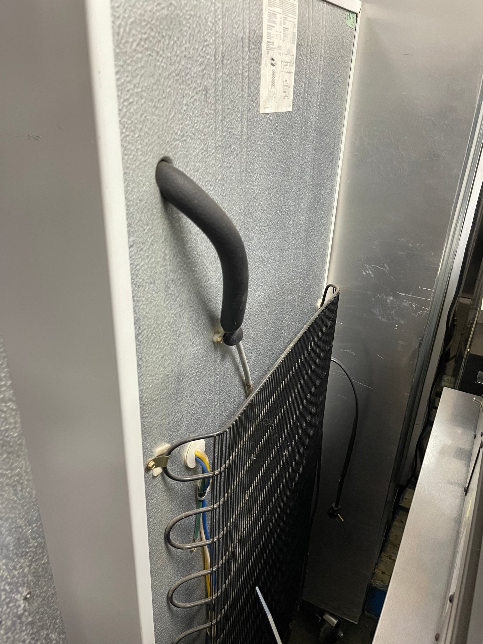 Used GE Single Door White Refrigerator with Freezer 120V - Falcon Restaurant Supply - 10