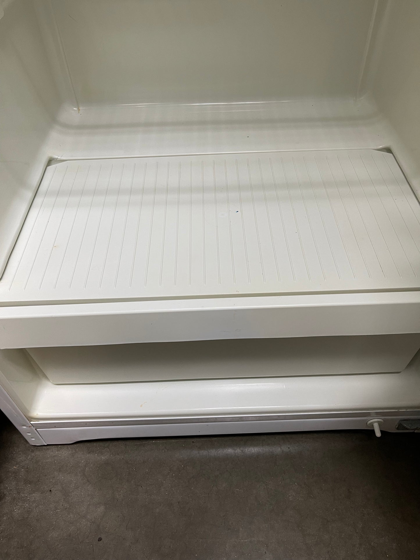 Used GE Single Door White Refrigerator with Freezer 120V