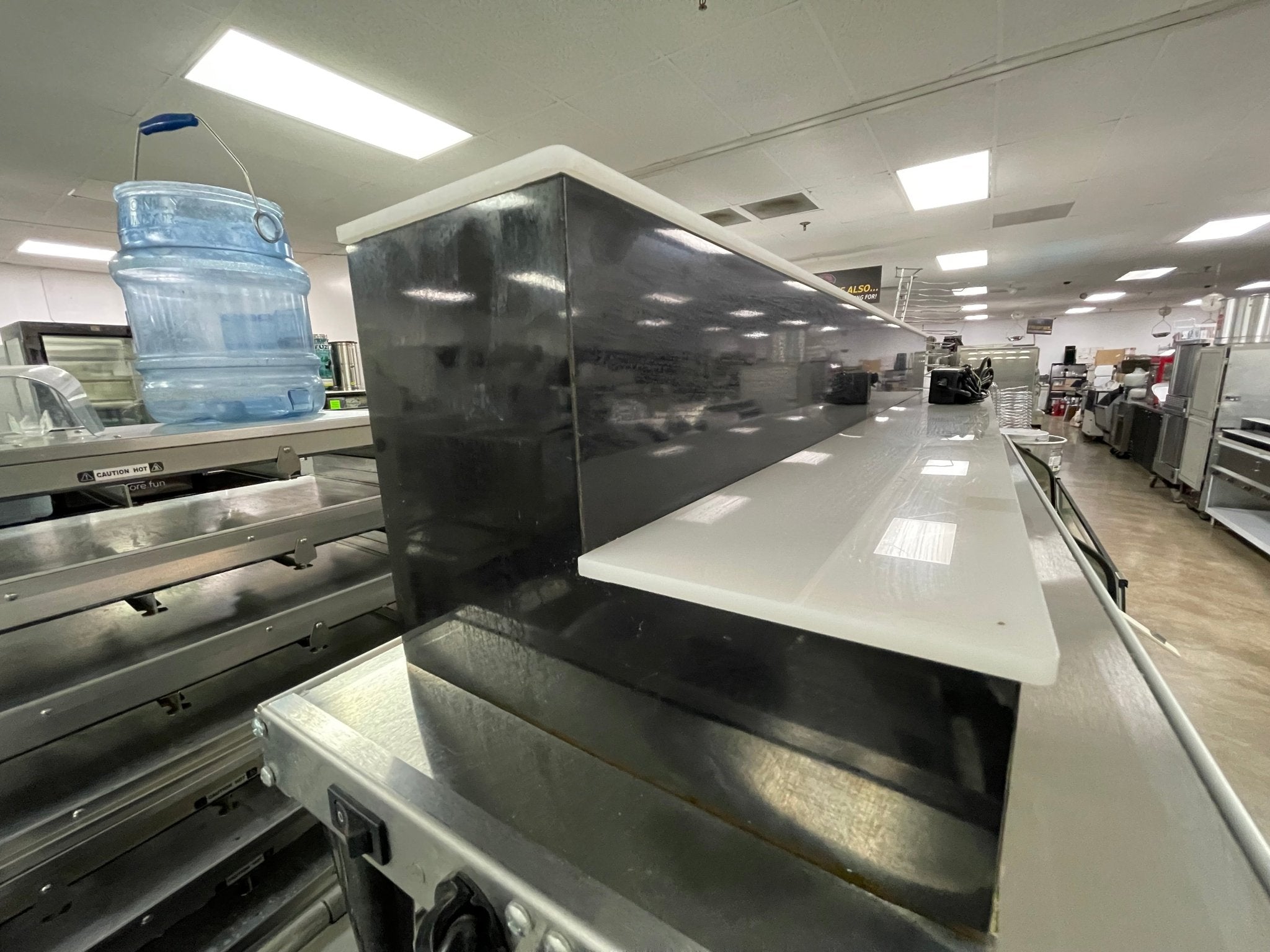 Used LED Baseline 44" 2 Tier LED Lighted Liquor Display Bar Shelf 120V Black - Falcon Restaurant Supply - 4