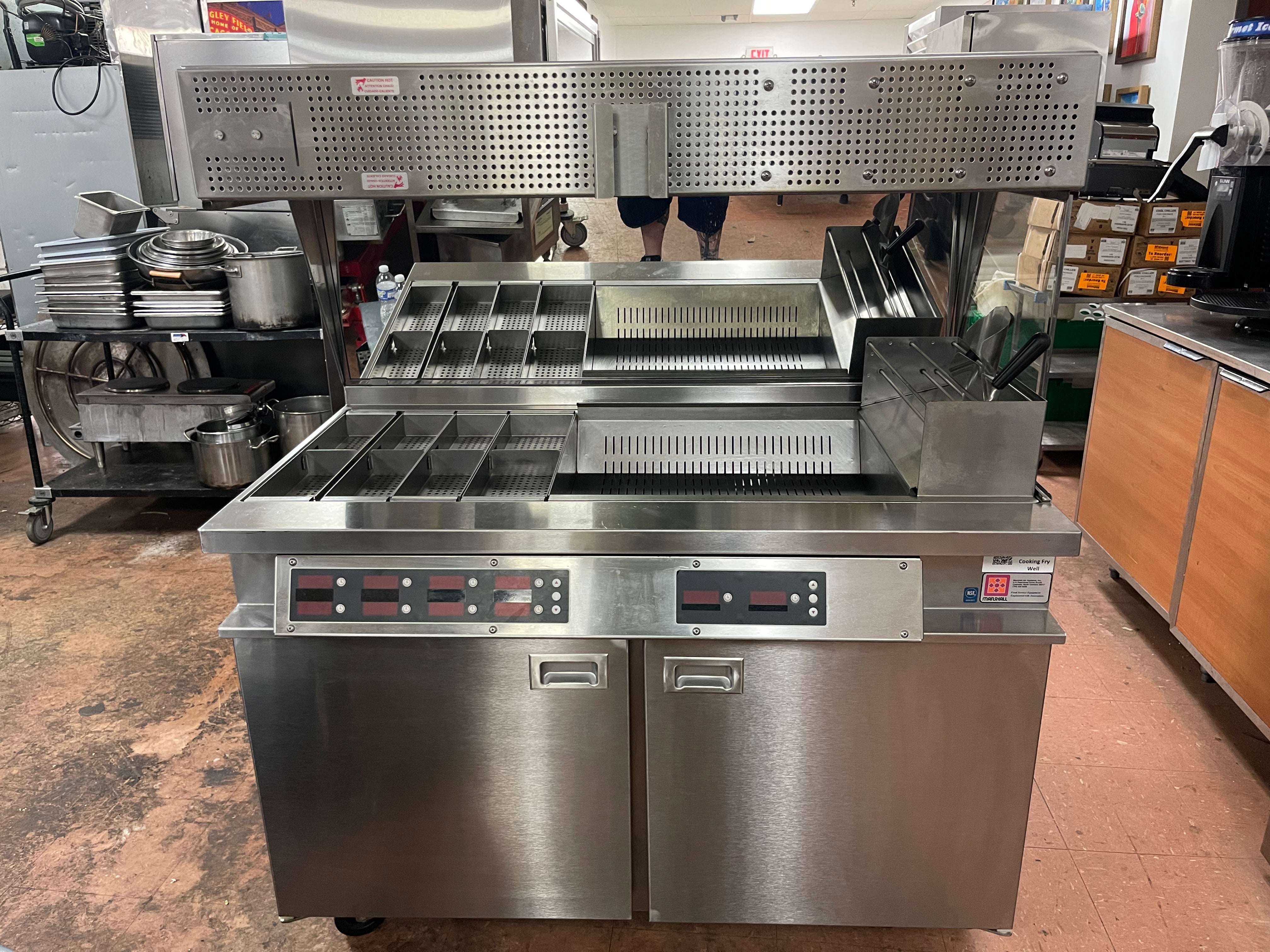 Used Marshall Air RR5-48.5LT ThermoGlo Stainless Steel Fryer Heated Dump Station 220V