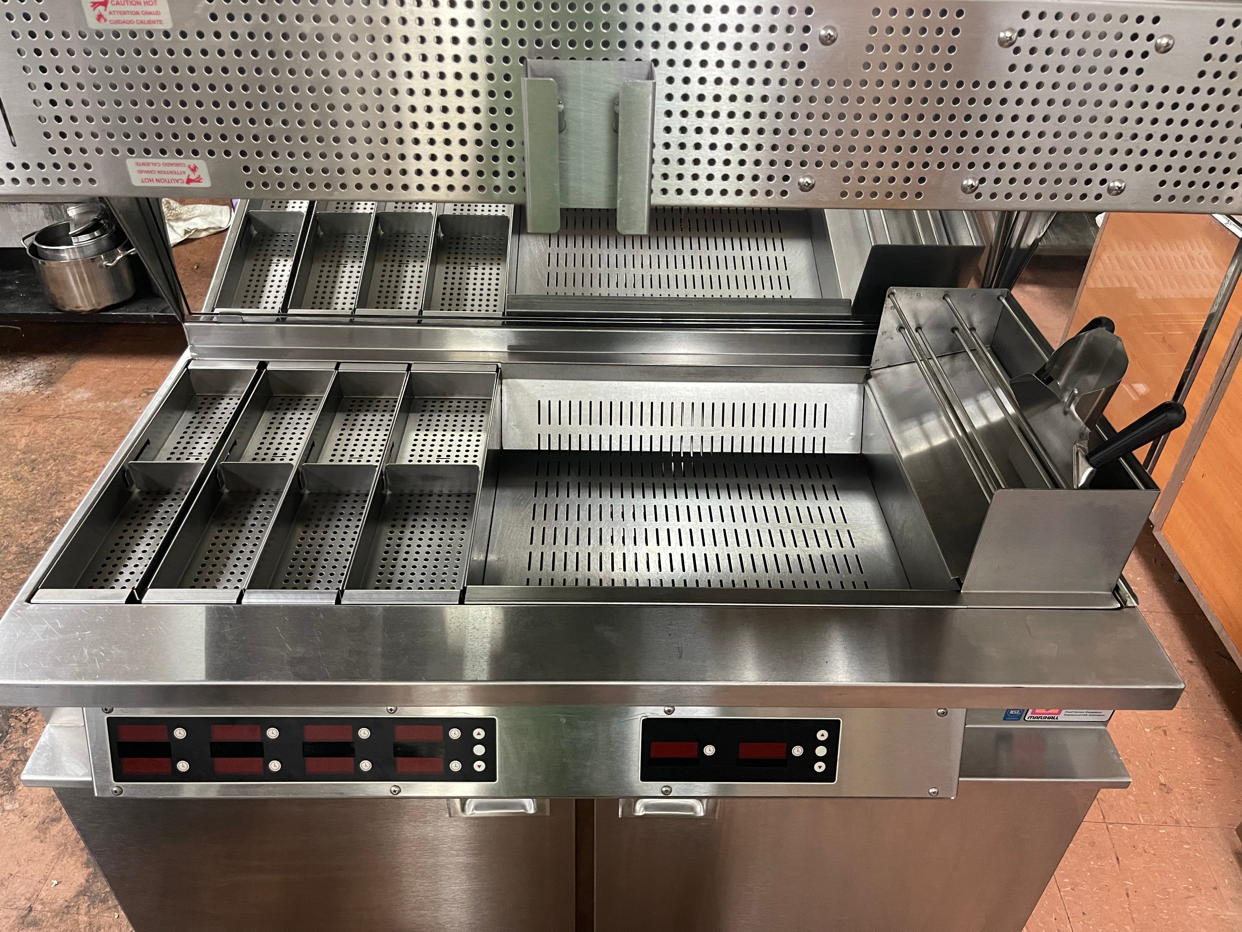 Used Marshall Air RR5-48.5LT ThermoGlo Stainless Steel Fryer Heated Dump Station 220V