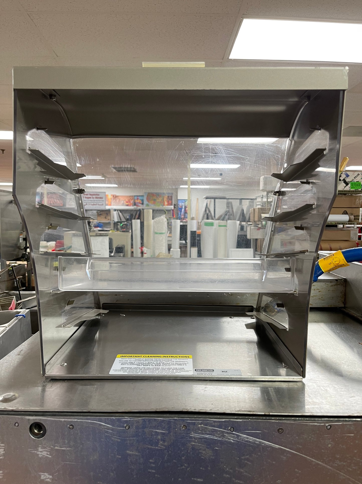 Used Nemco 6490-SUBA Countertop Display with 1 Shelf