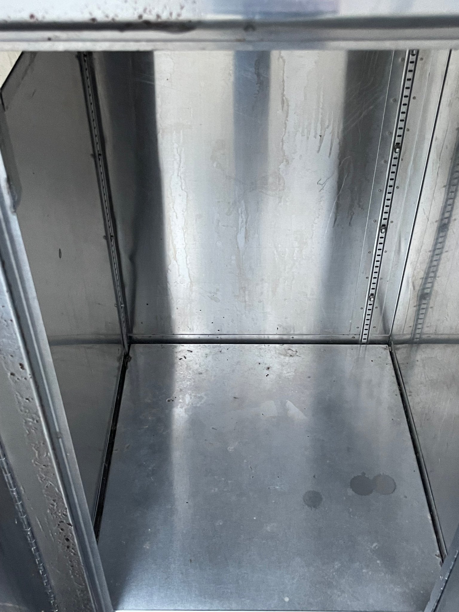 Used 60" Stainless Steel Condiment Station Cabinet with Trash Can Compartment - SS203 - Falcon Restaurant Supply - 9