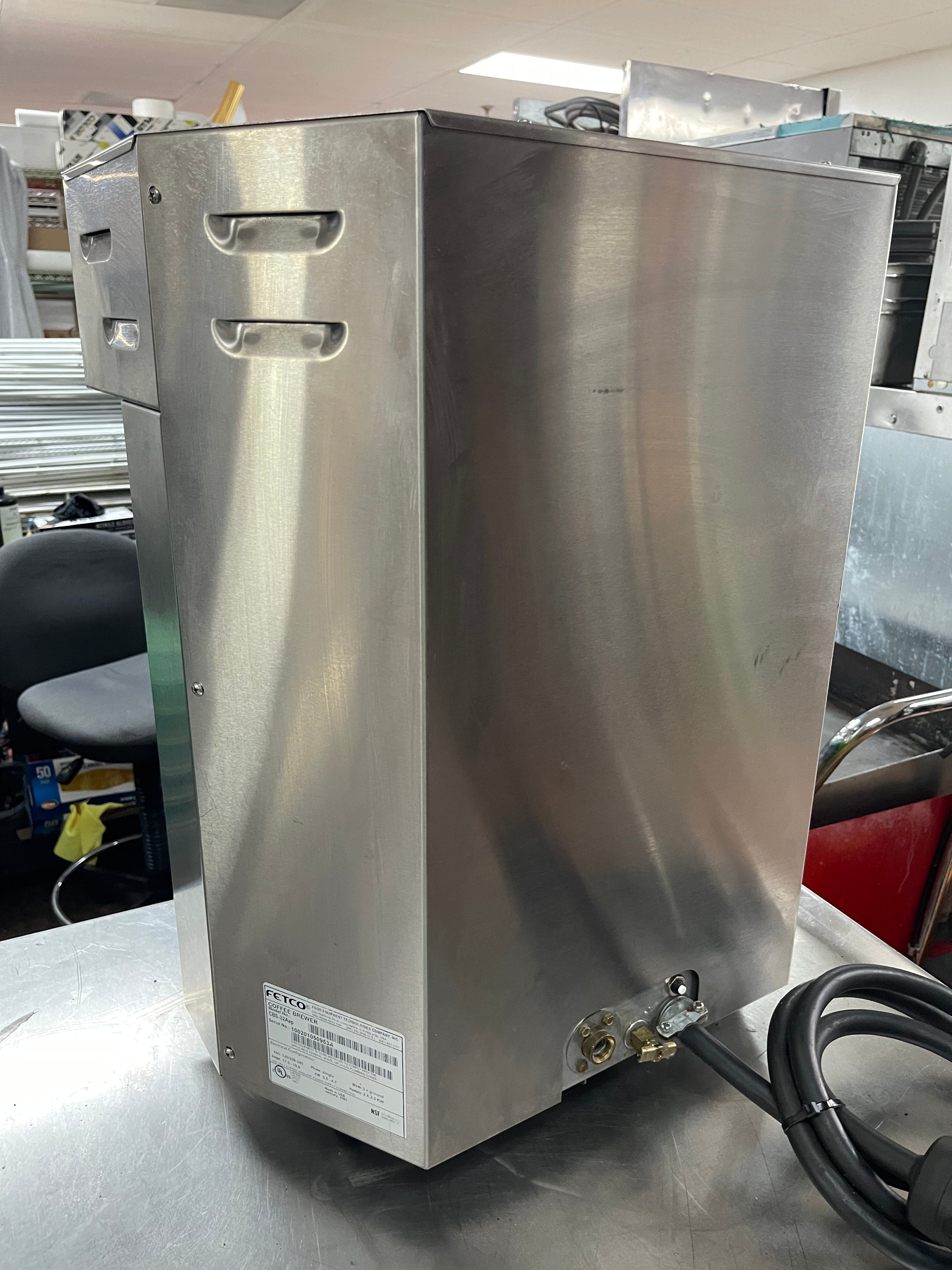Used Fetco CBS-32Aap Stainless Dual Coffee Brewer Machine 220V