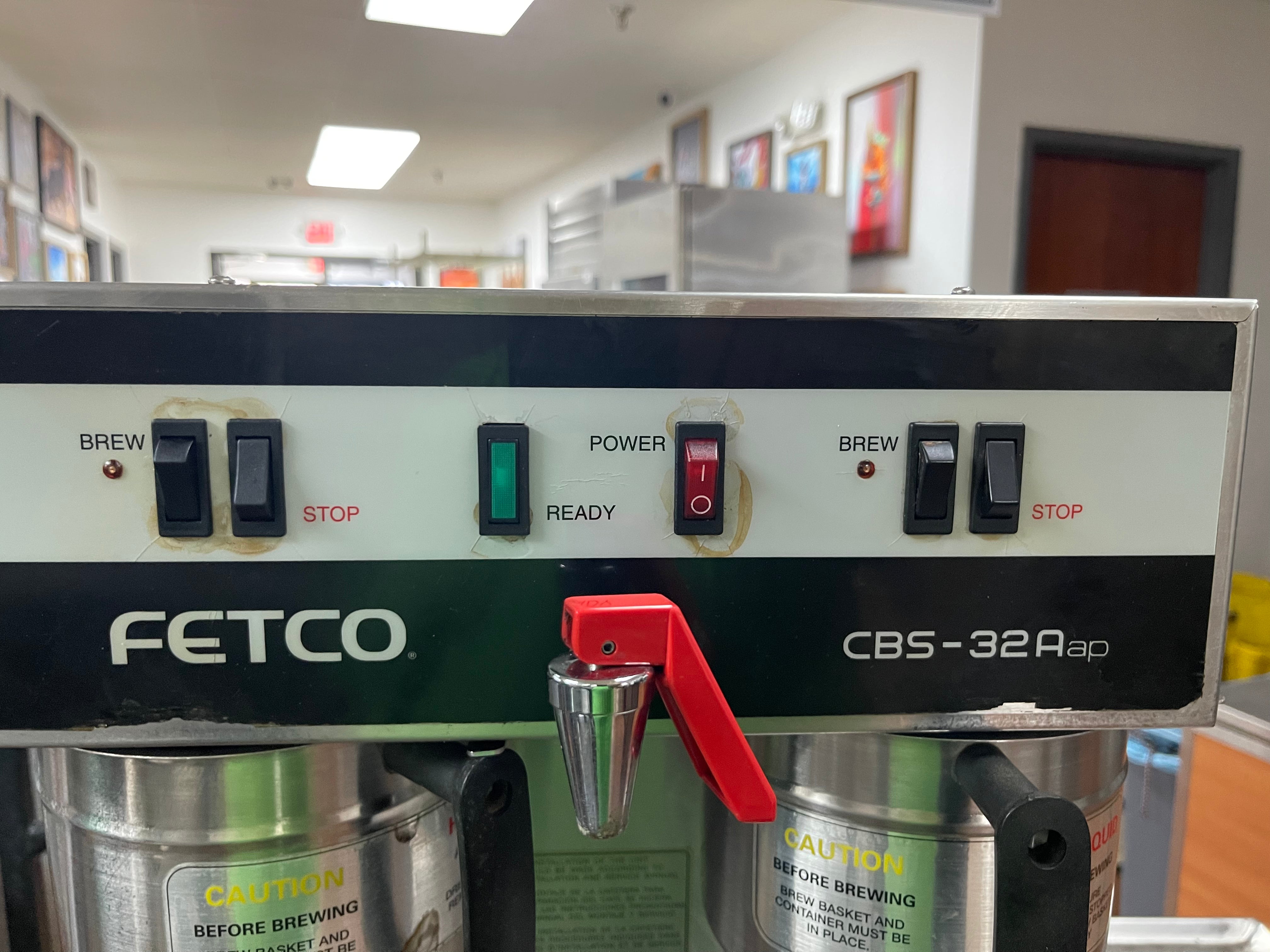 Used Fetco CBS-32Aap Stainless Dual Coffee Brewer Machine 220V