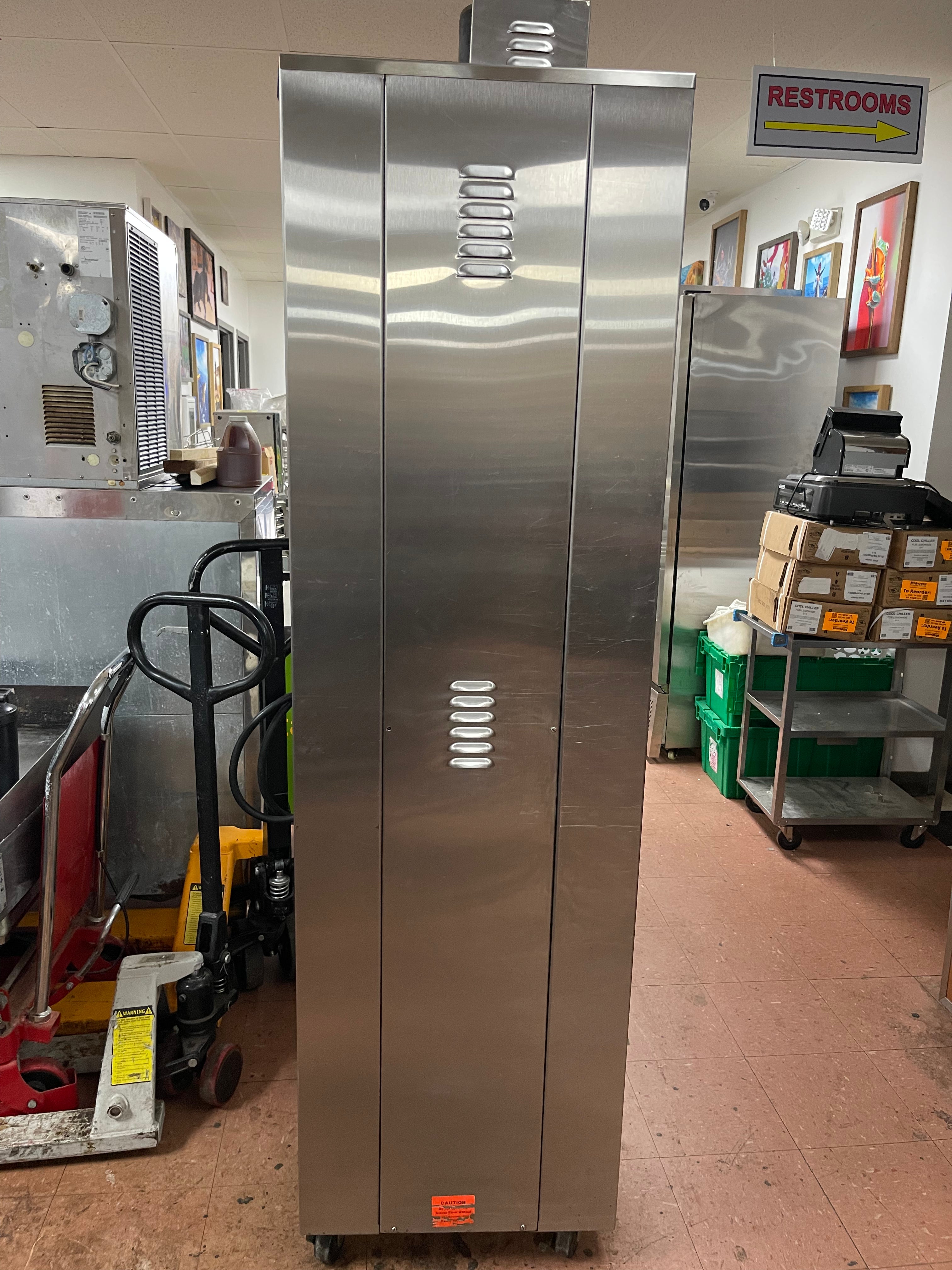 Used NU-VU OP-2LFM Double Deck Electric Heated Proofer Oven Combo 120/208V, 3 Phase