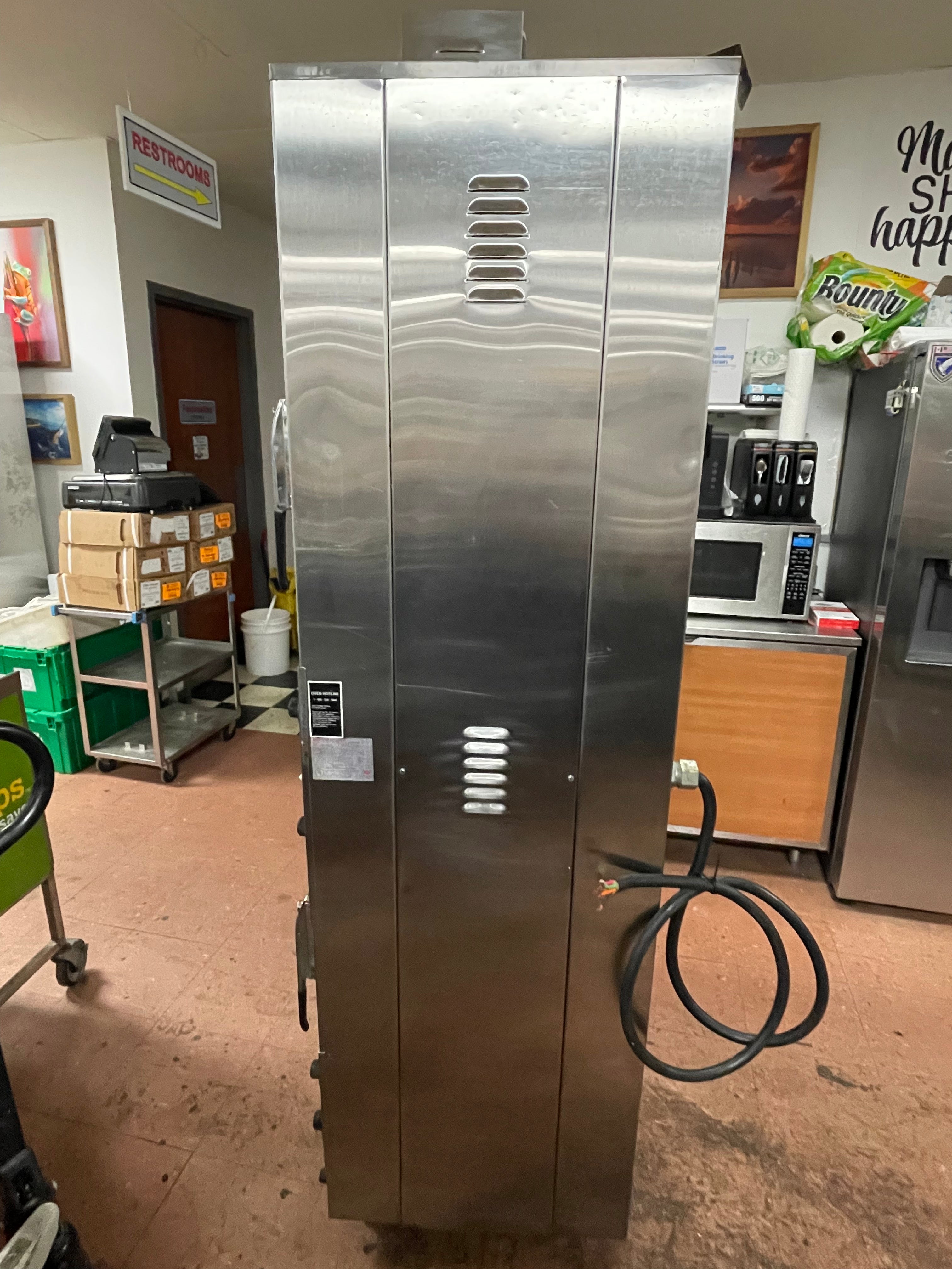 Used NU-VU OP-2LFM Double Deck Electric Heated Proofer Oven Combo 120/208V, 3 Phase