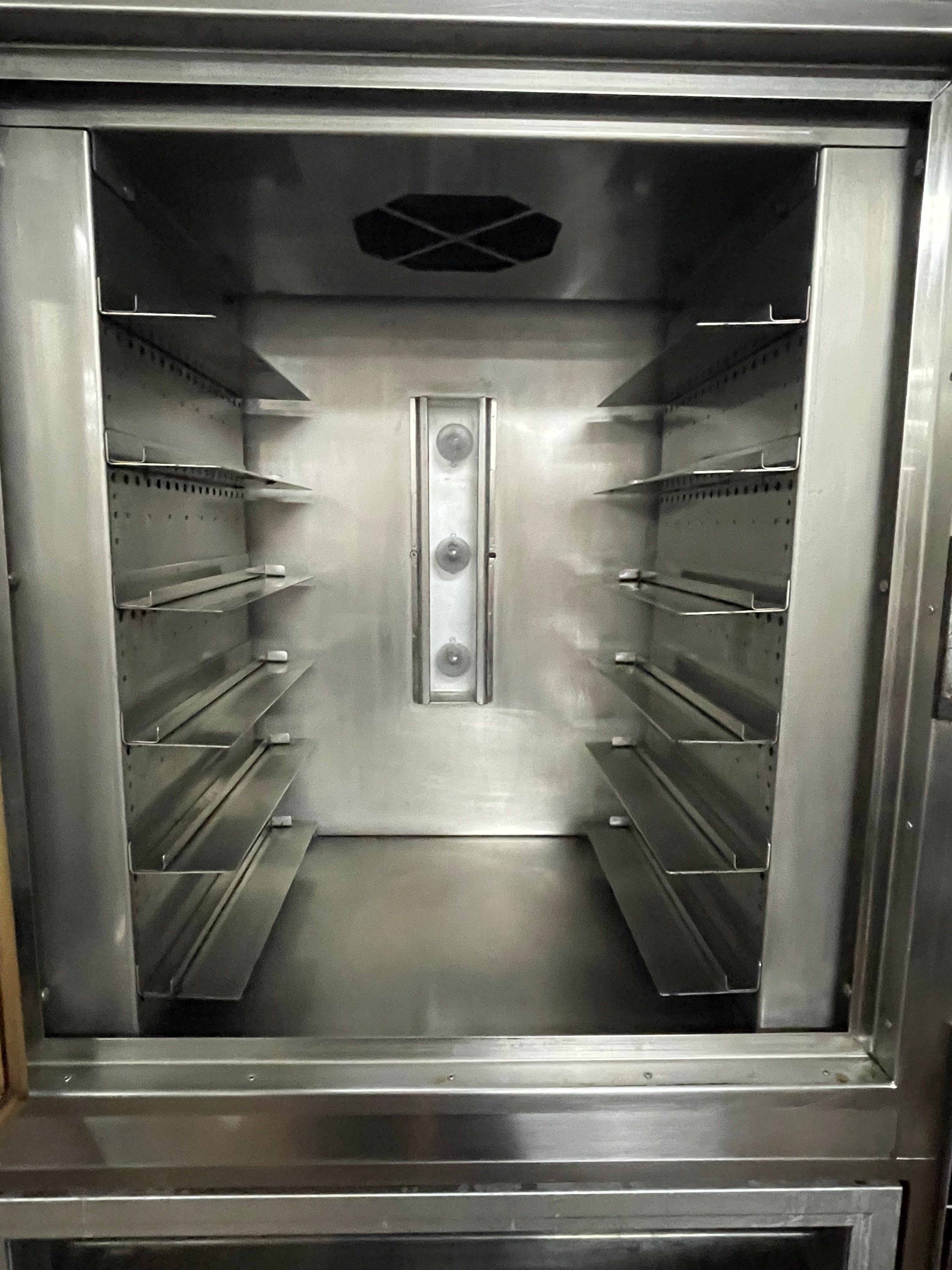 Used NU-VU OP-2LFM Double Deck Electric Heated Proofer Oven Combo 120/208V, 3 Phase