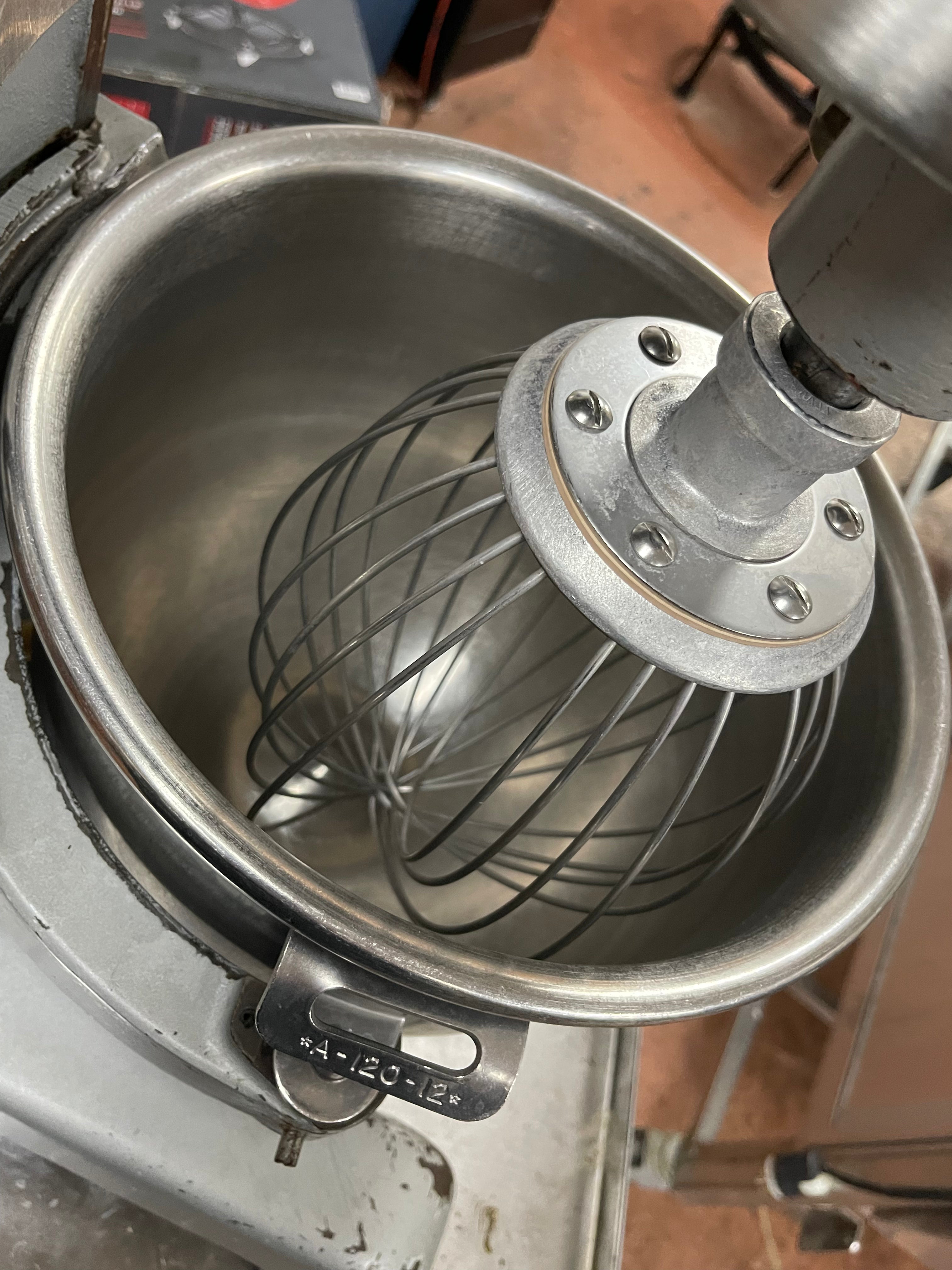 Used Hobart A120 Stand Mixer with Whisk and Bowl 12qt 120V - 2