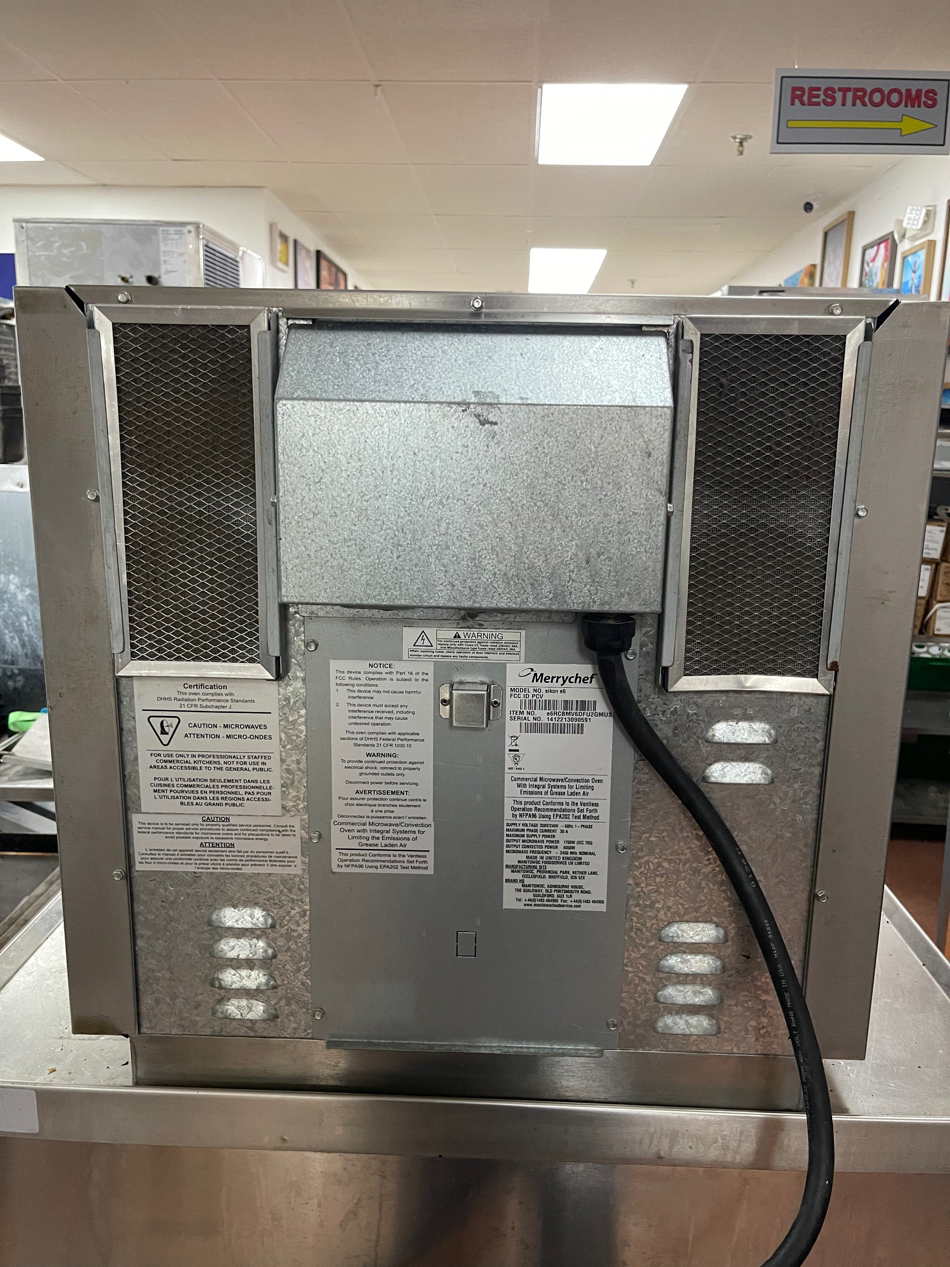 Used Merrychef Eikon e6 High Speed Accelerated Convection Oven 220V