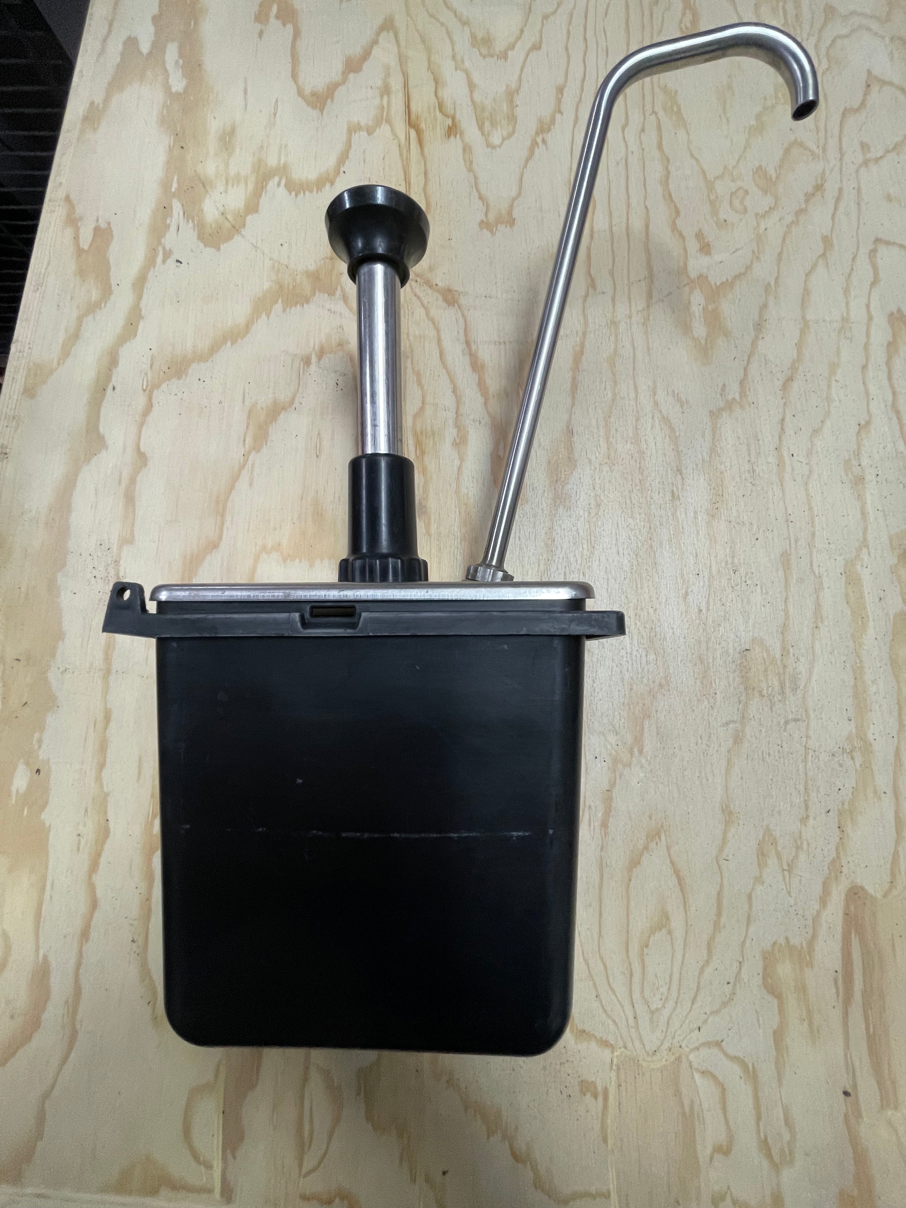 Used Server Products 87249 - 1/9 Stainless Jar Tall Condiment Pump Dispenser