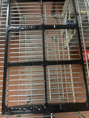 Used GET ML-168-BK Full Size Black Melamine Cold Bar Adapter Plate