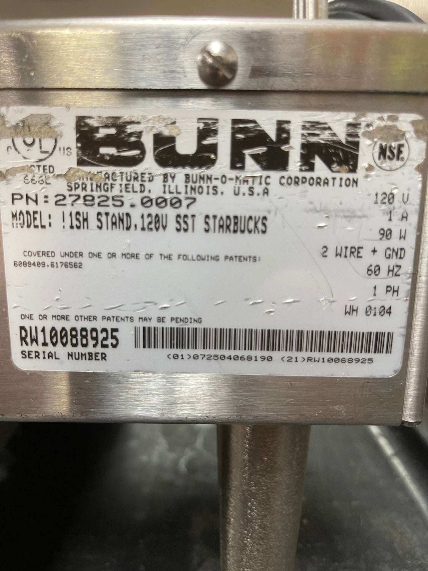 Bunn 27825.0007 Soft Heat Stainless Steel Coffee Docking Station - 120V SB