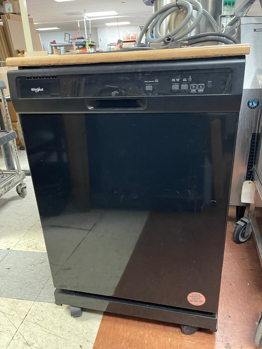 Used Whirlpool Heavy-Duty Portable Dishwasher with 1-Hour Wash Cycle 120V