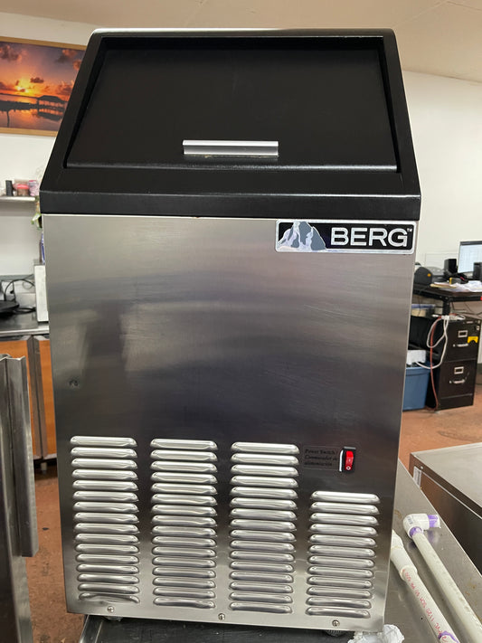 Used Berg BC-75 Stainless Self Contained Ice Machine 75lb per Day 120V