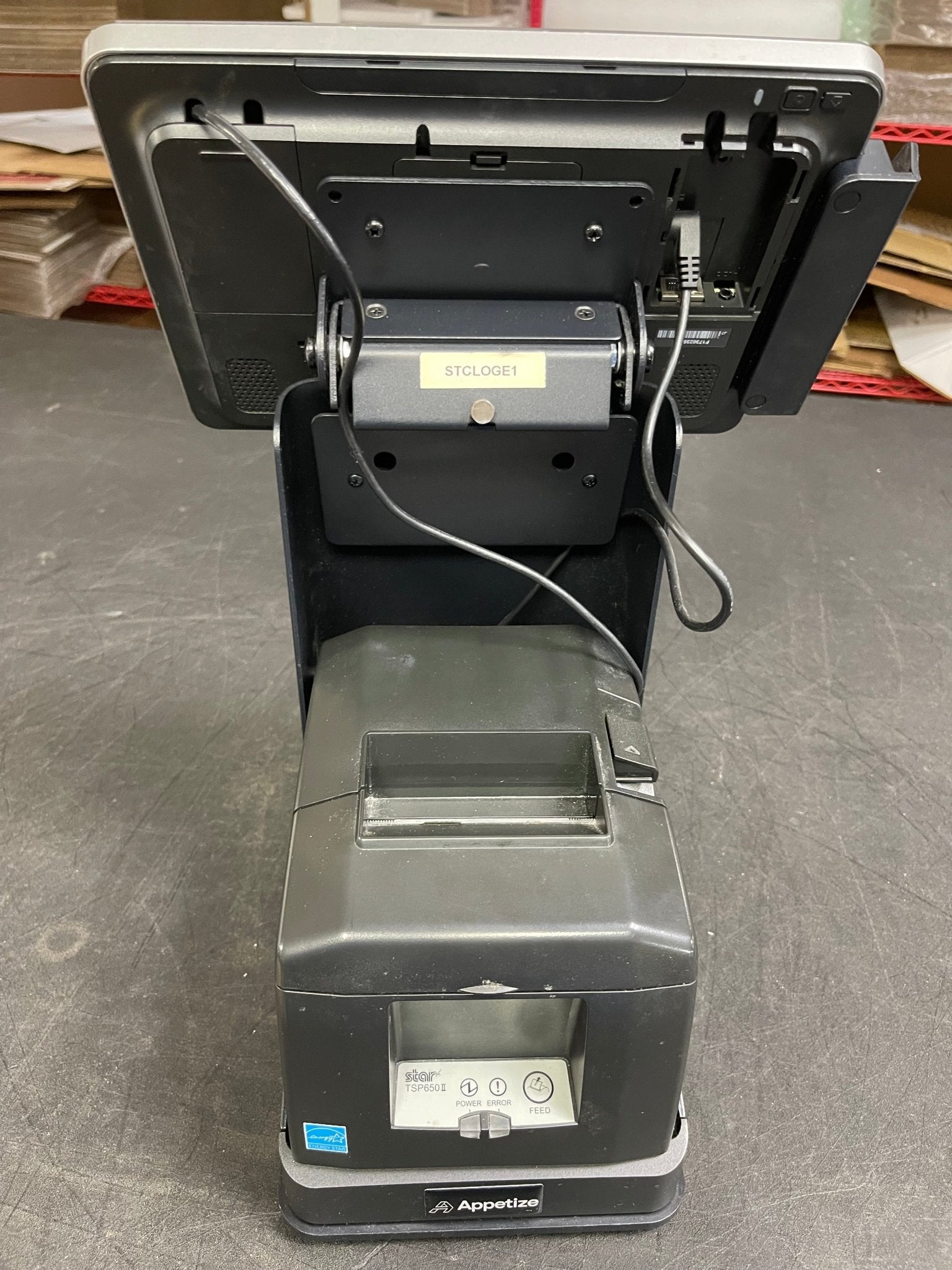 Used Elo 10" POS System with Printer, Stand and Card Reader Retail - Falcon Restaurant Supply - 6