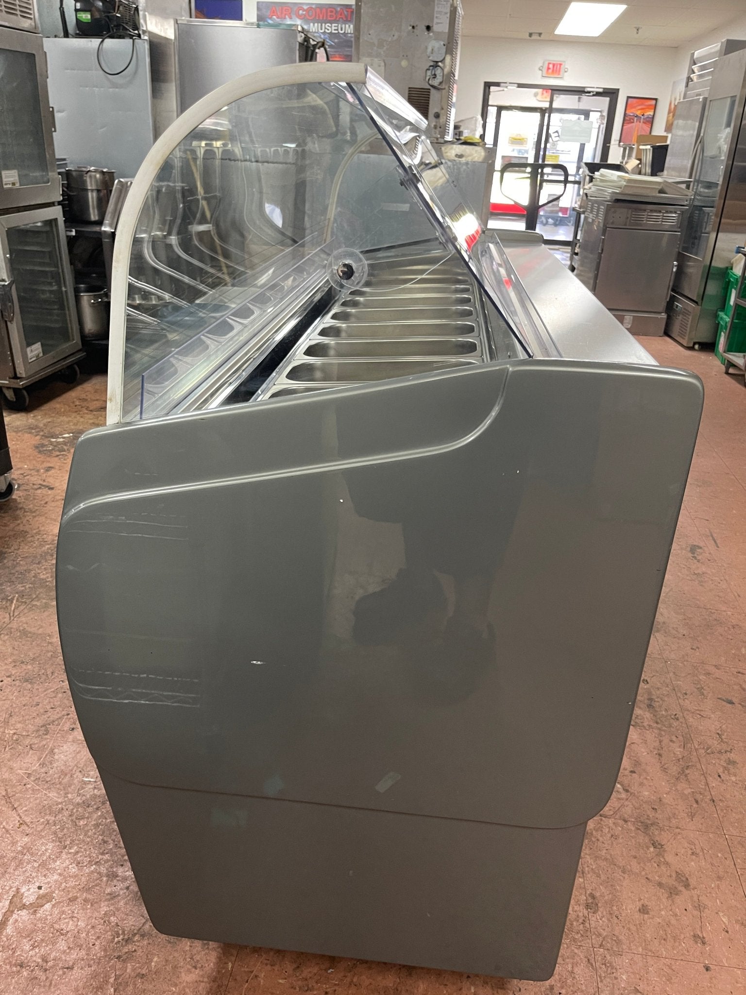 Used 2019 Sevel SLM - 8 Gelato Ice Cream Lighted Showcase Display Freezer 220V - Falcon Restaurant Supply - 8