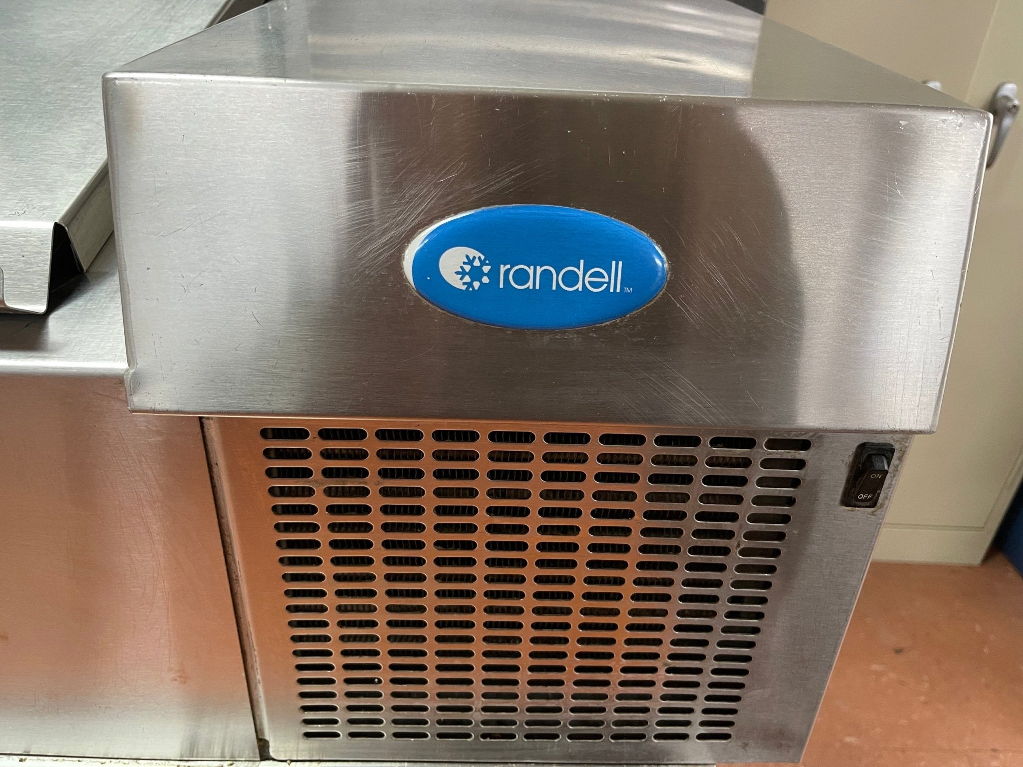 Used Randell CR9074 - 290 Refrigerated Countertop Condiment Prep Table 74"W 120V - Falcon Restaurant Supply - 3