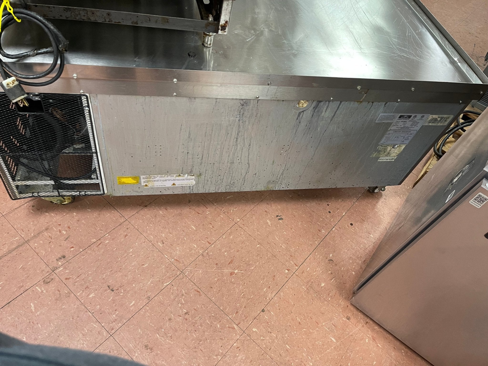 Used Arctic Air ARCB60 62" Two Drawer Refrigerated Chef Base 120V - Falcon Restaurant Supply - 7